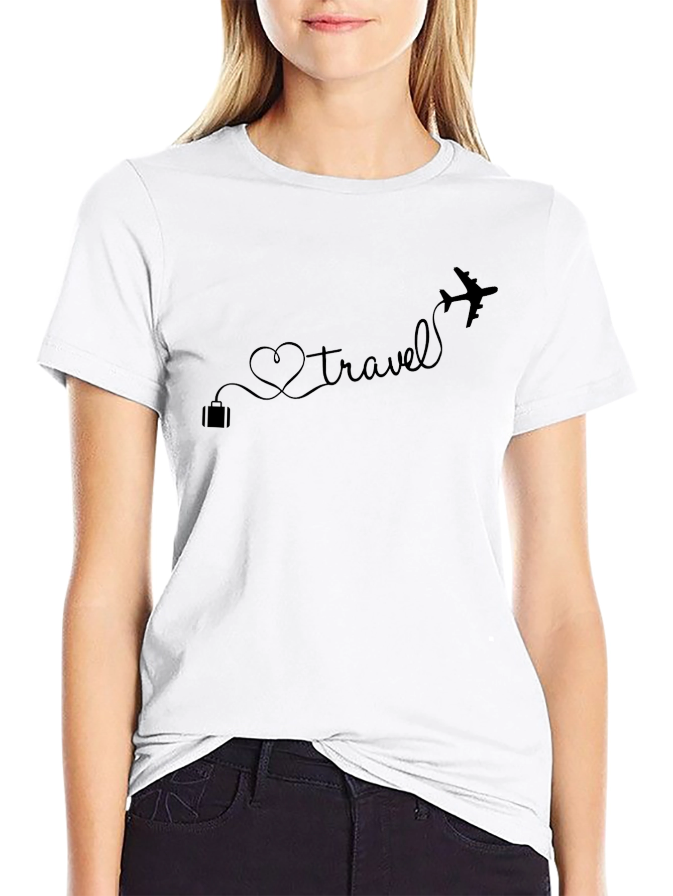 Travel Heart Airplane T-Shirt