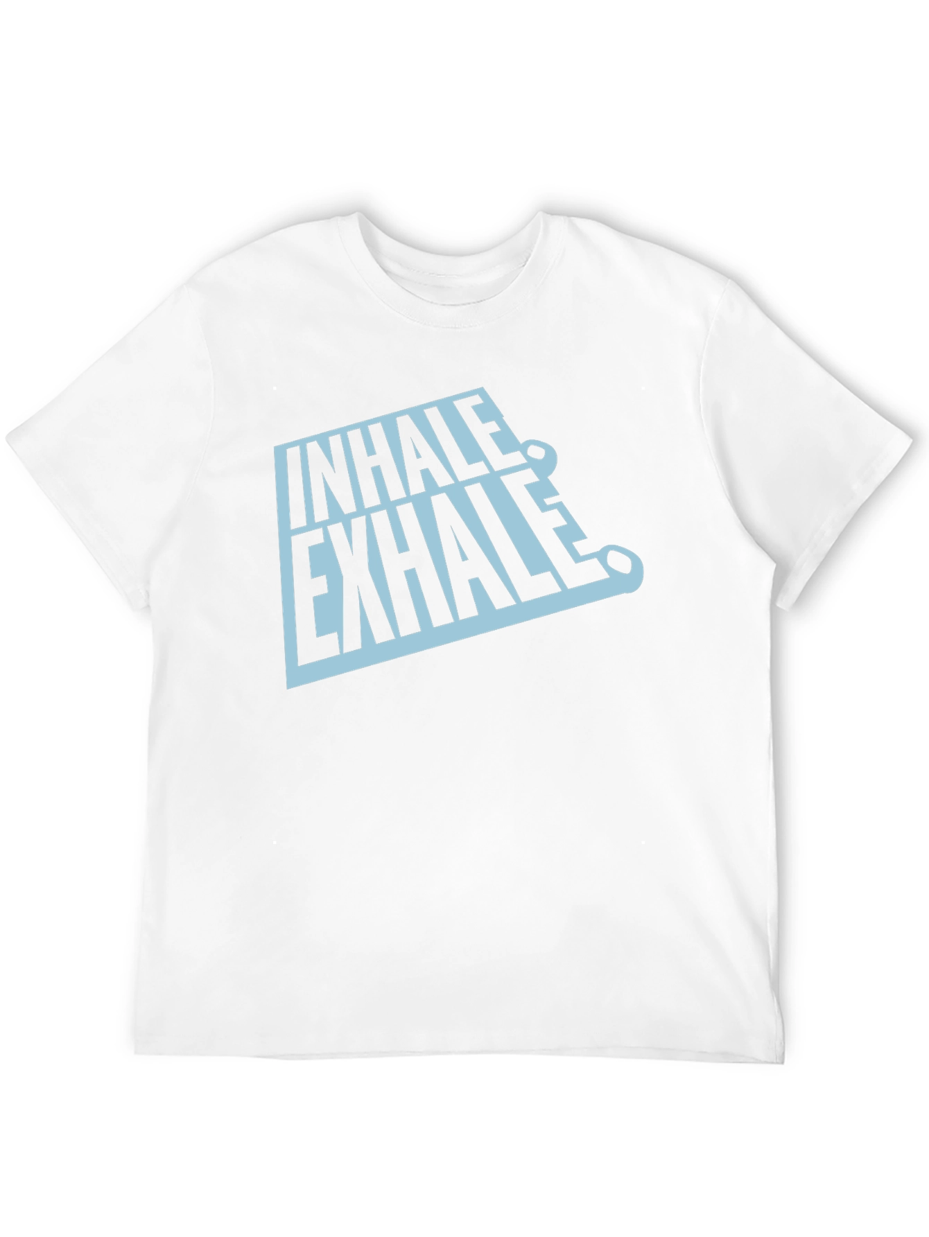 Inhale Exhale Graphic Tee - Black Casual T-Shirt