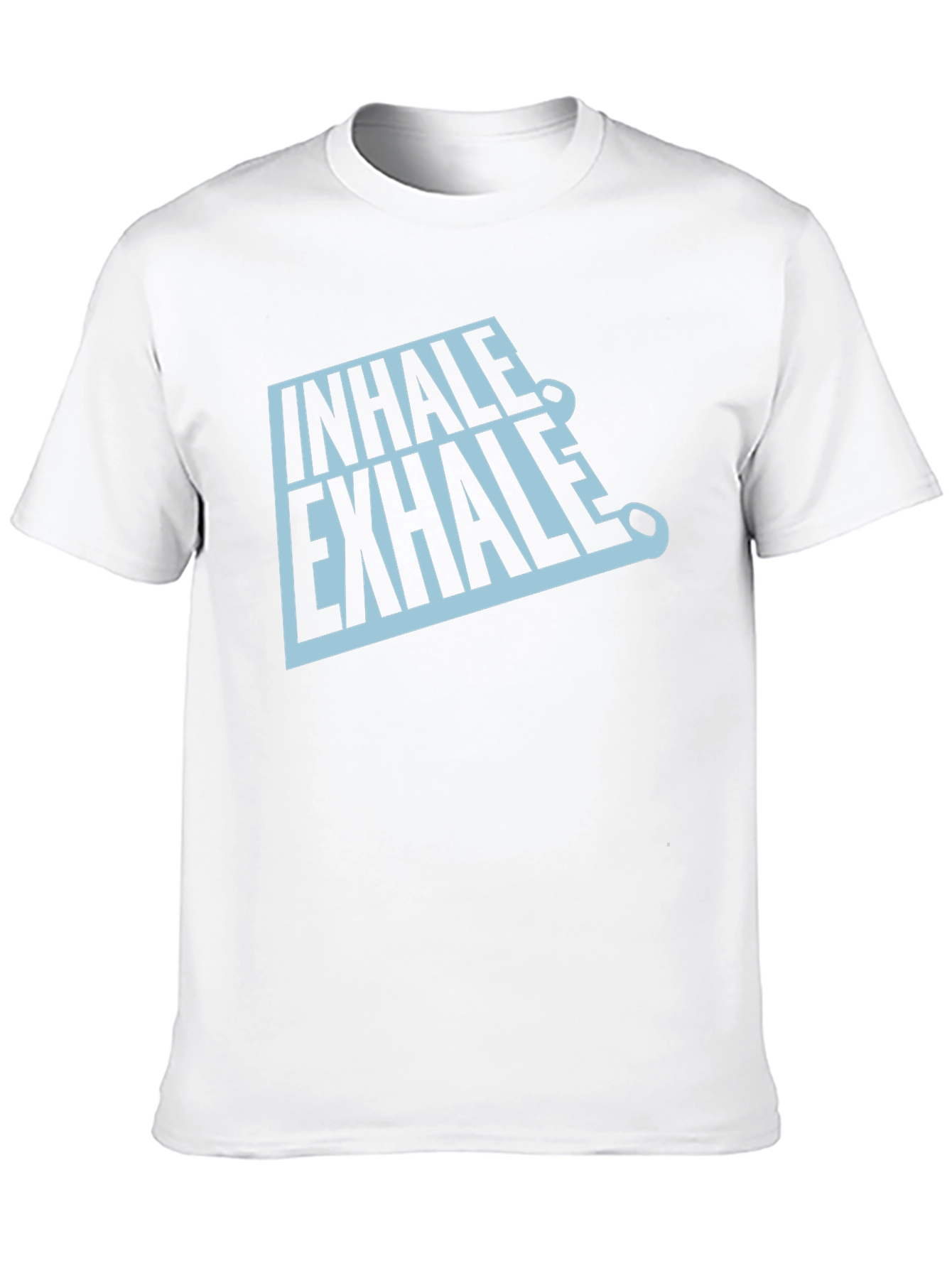 Inhale Exhale Graphic Tee - Black Casual T-Shirt