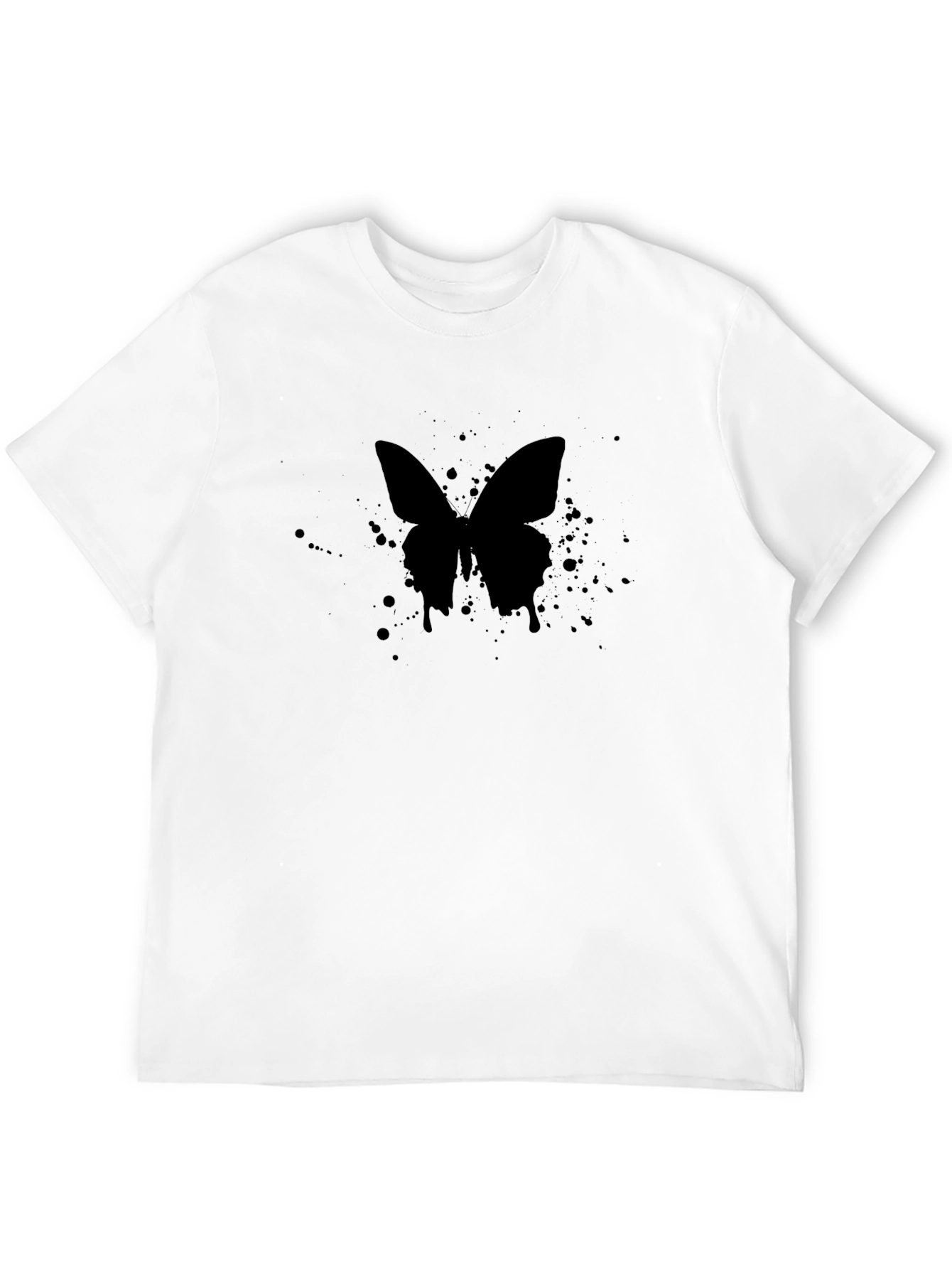 Black Butterfly Graphic Tee - Stylish Casual Wear
