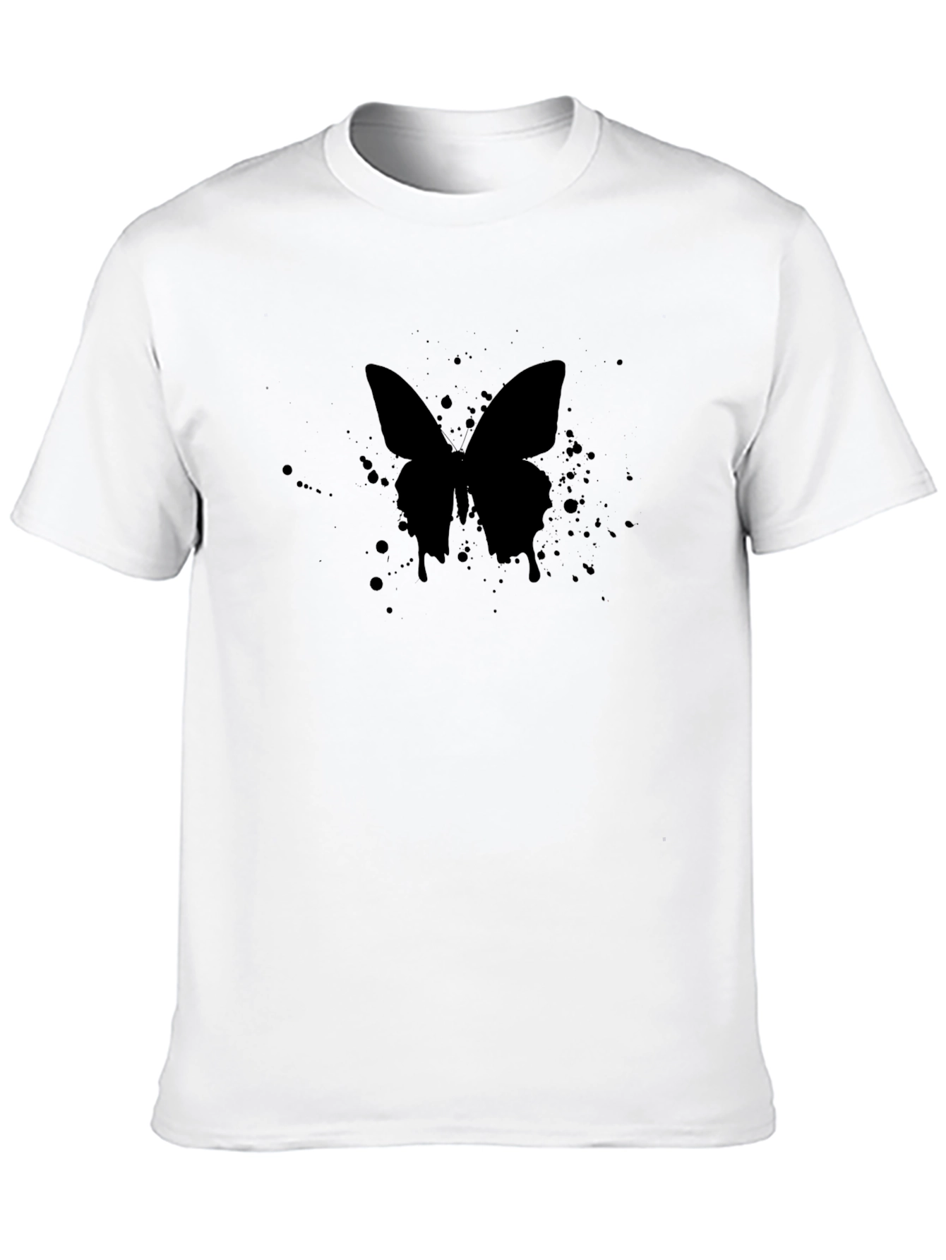 Black Butterfly Graphic Tee - Stylish Casual Wear