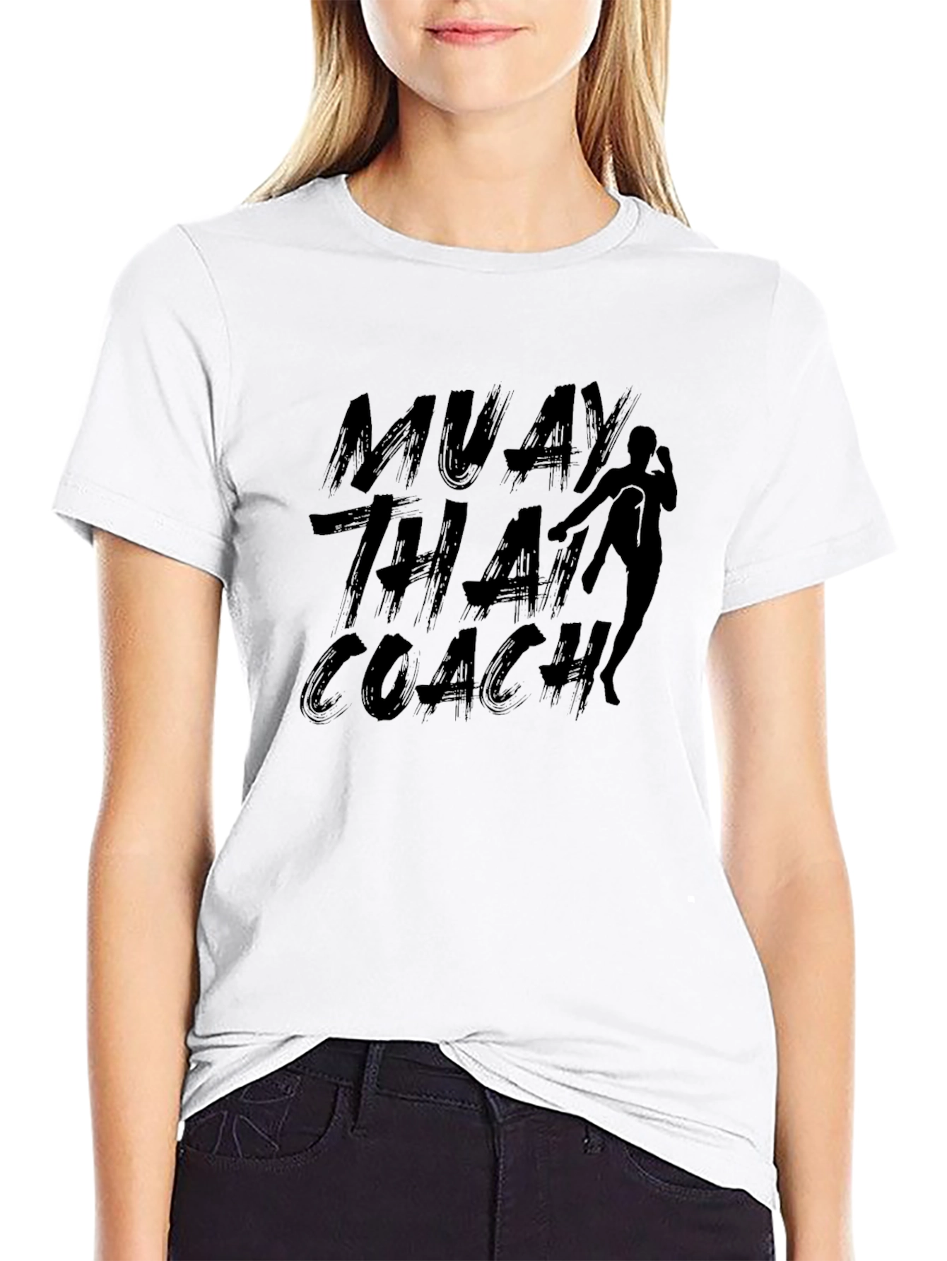 Muay Thai Coach Black Graphic Tee