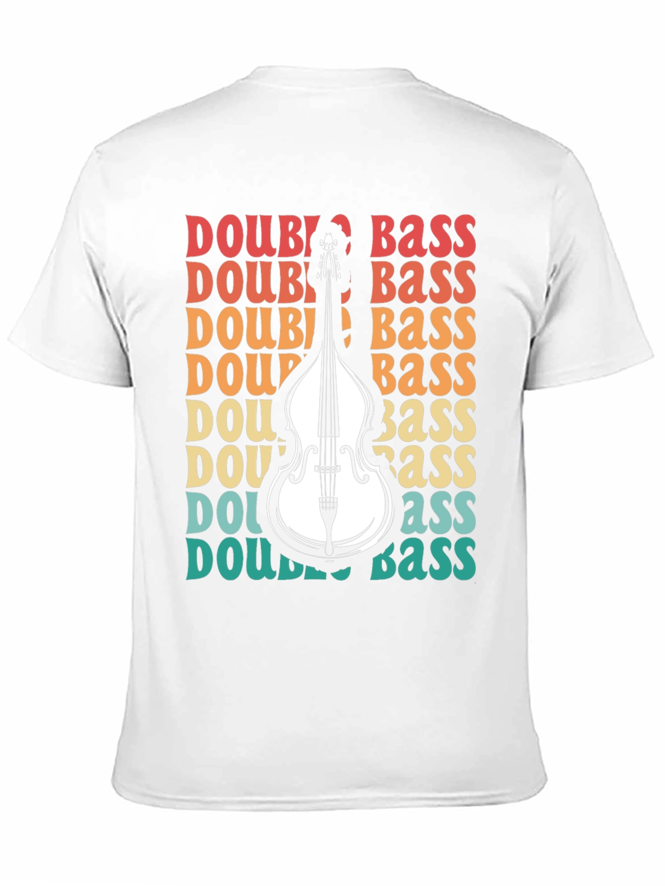 Double Bass Graphic Tee - Retro Music Lover Shirt