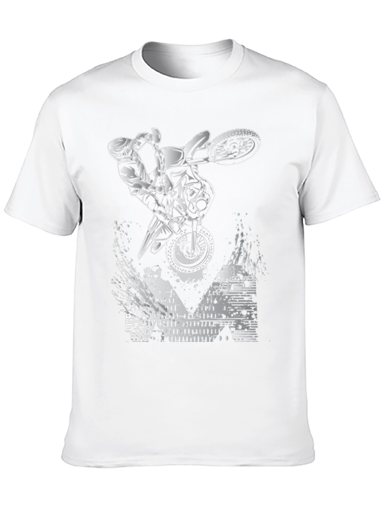 Motorcross Rider Graphic Tee - Black