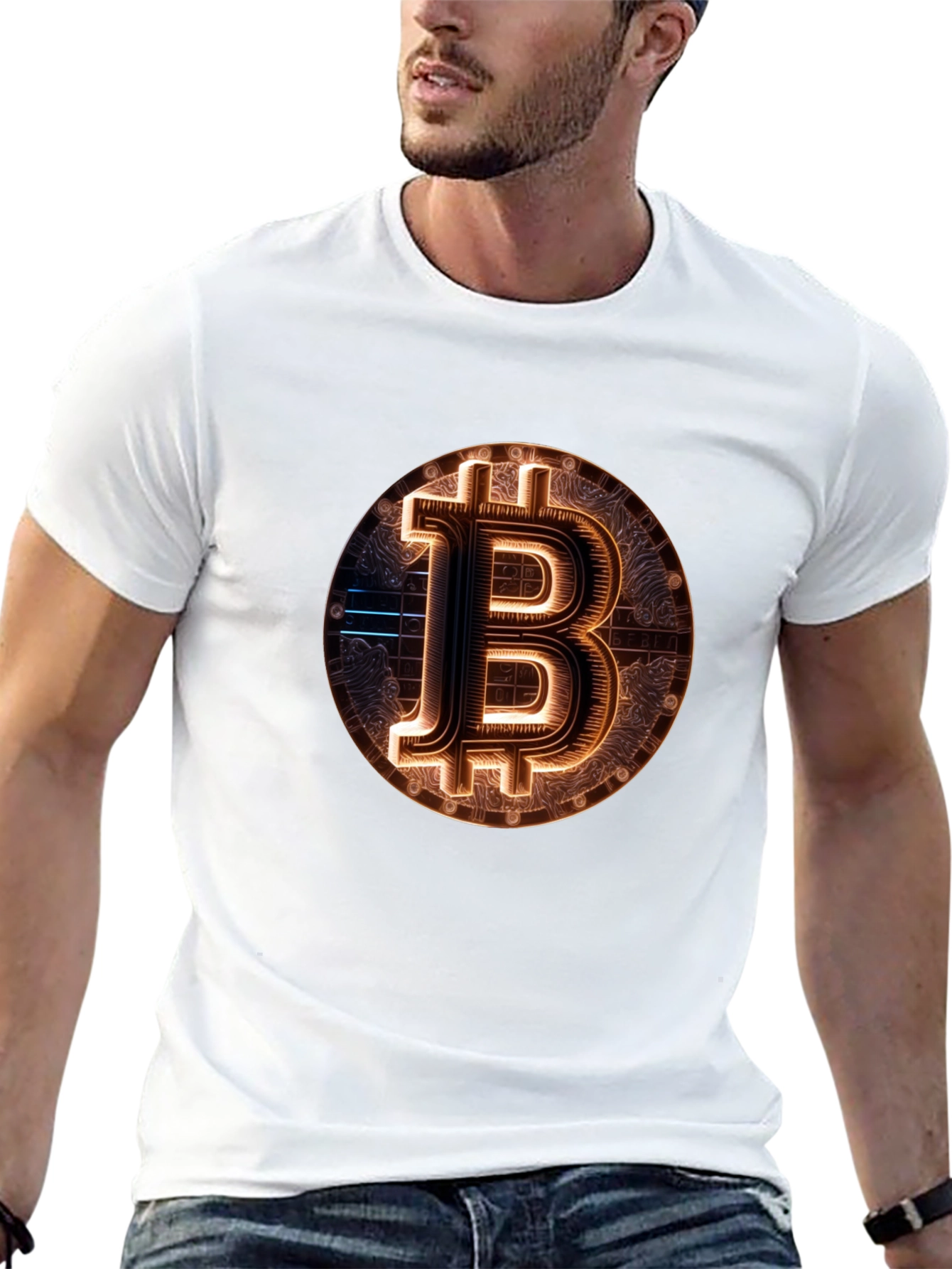 Bitcoin Graphic Tee - Crypto Currency Design