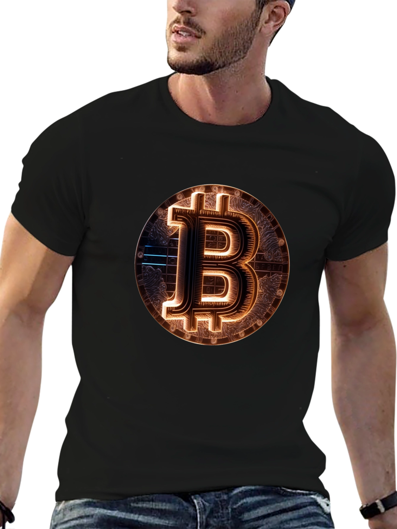 Bitcoin Graphic Tee - Crypto Currency Design
