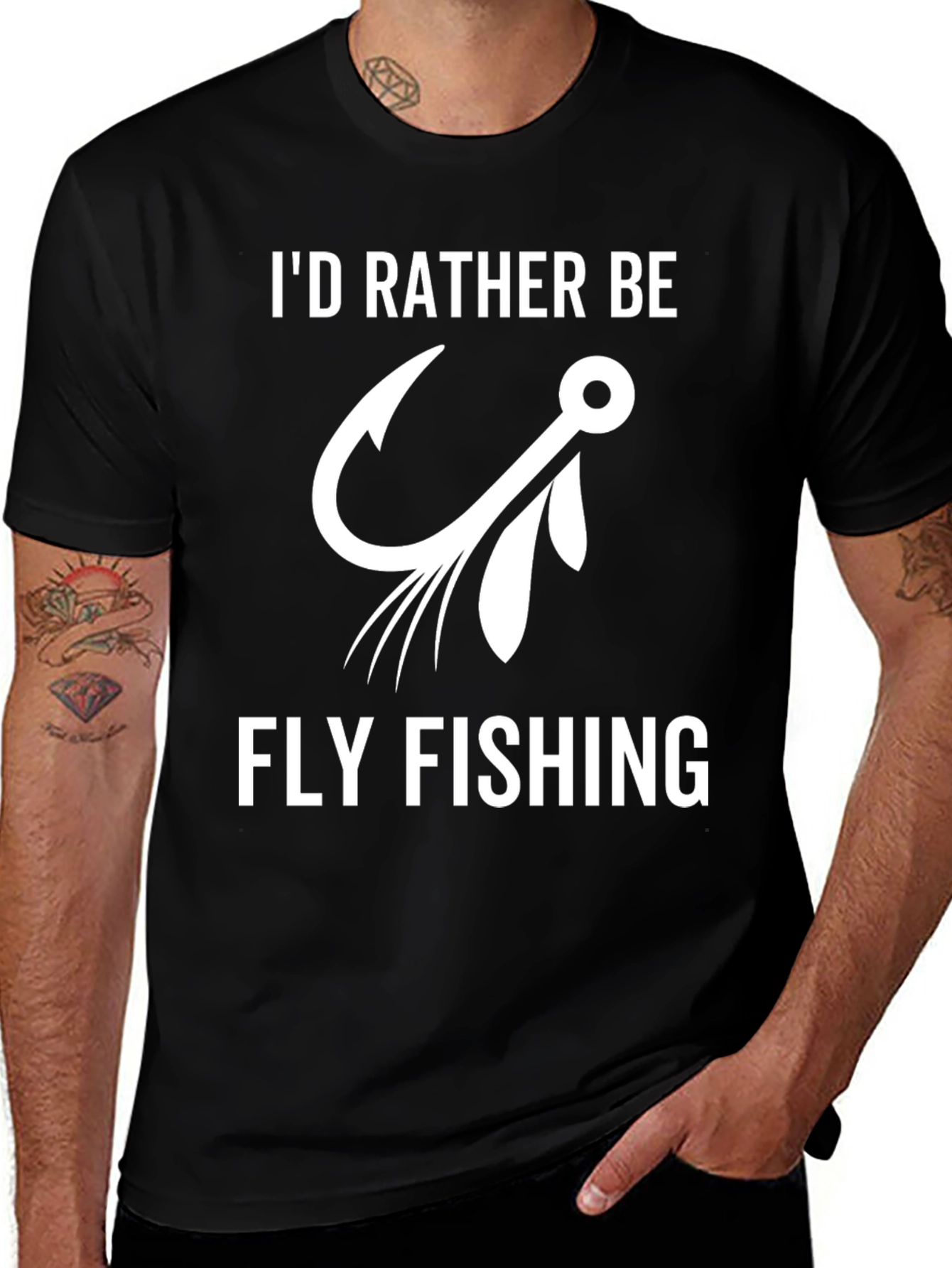 Fly Fishing T-Shirt: Id Rather Be