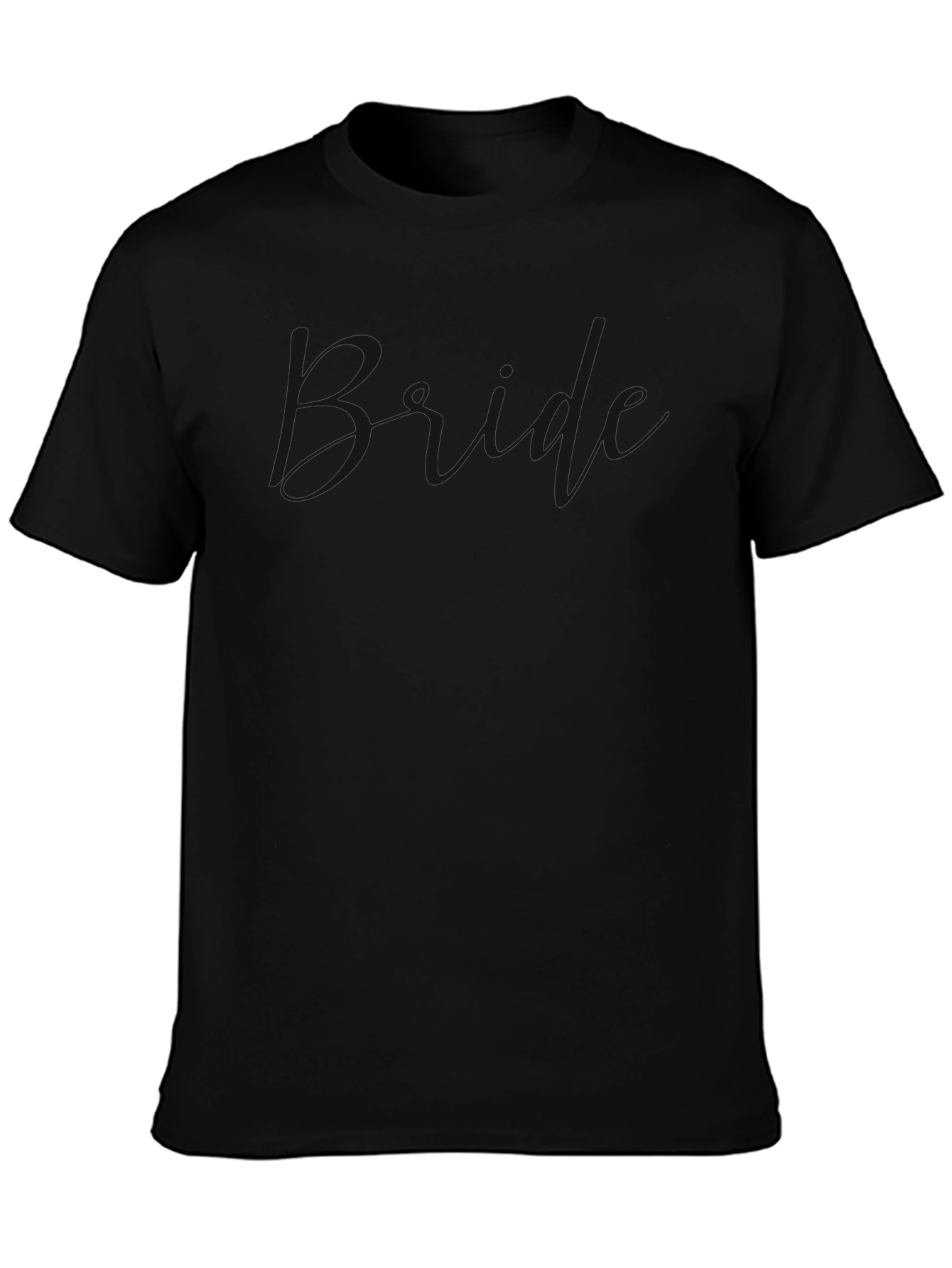 Mens Black Solid Crew Neck T-Shirt Casual Wear