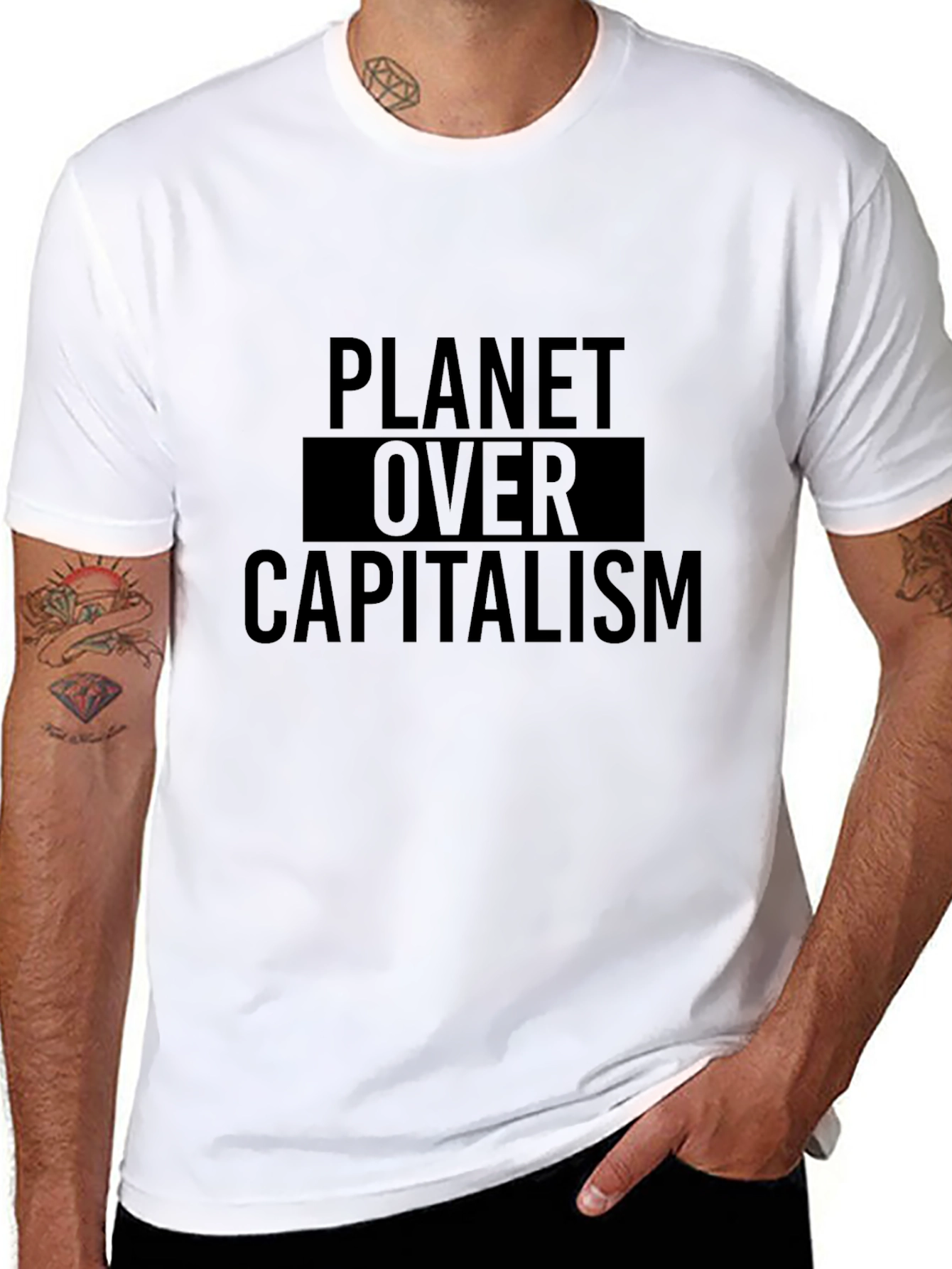 Planet Over Capitalism Graphic T-Shirt