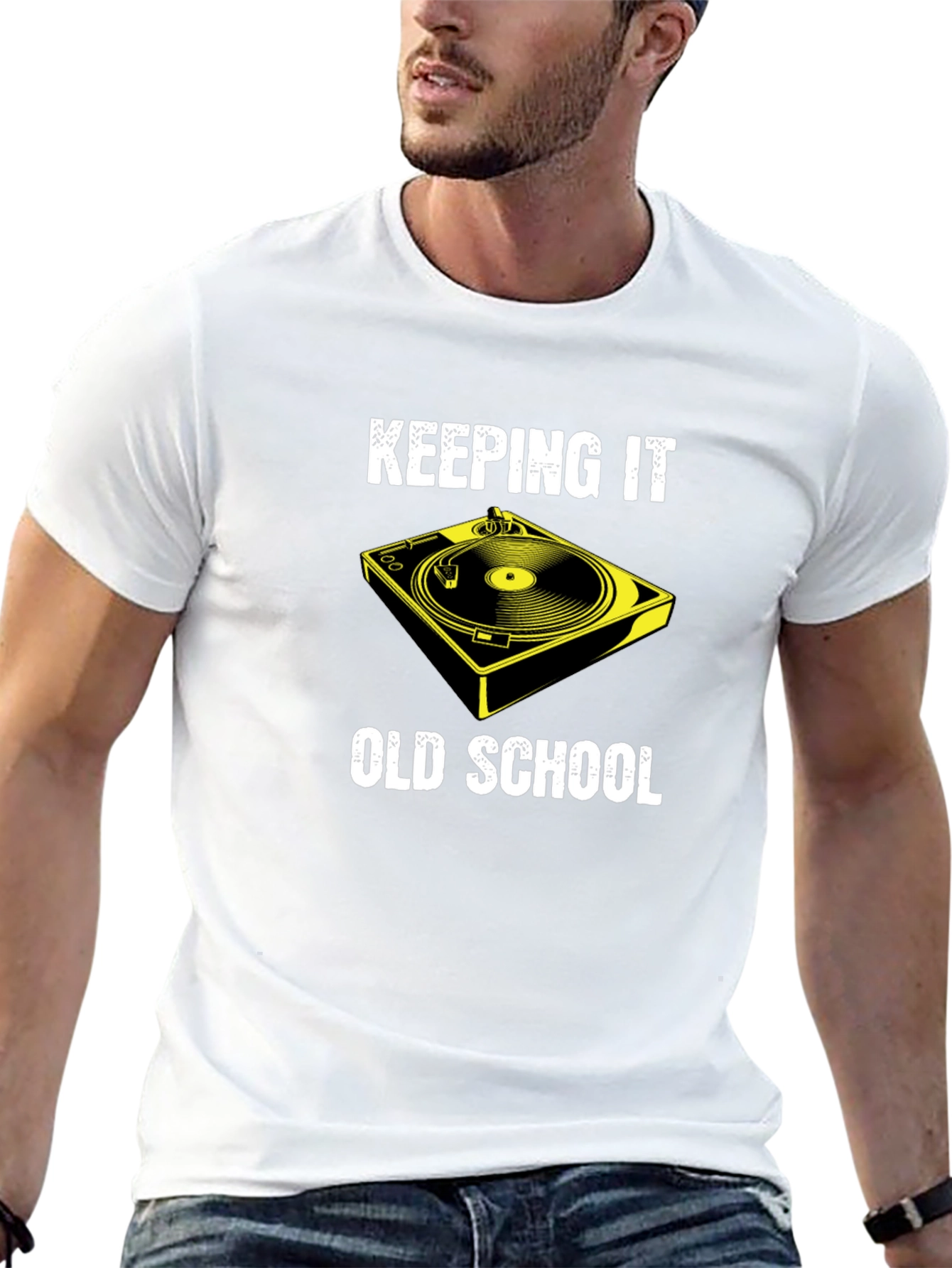 Keeping It Old School DJ Turntable T-Shirt