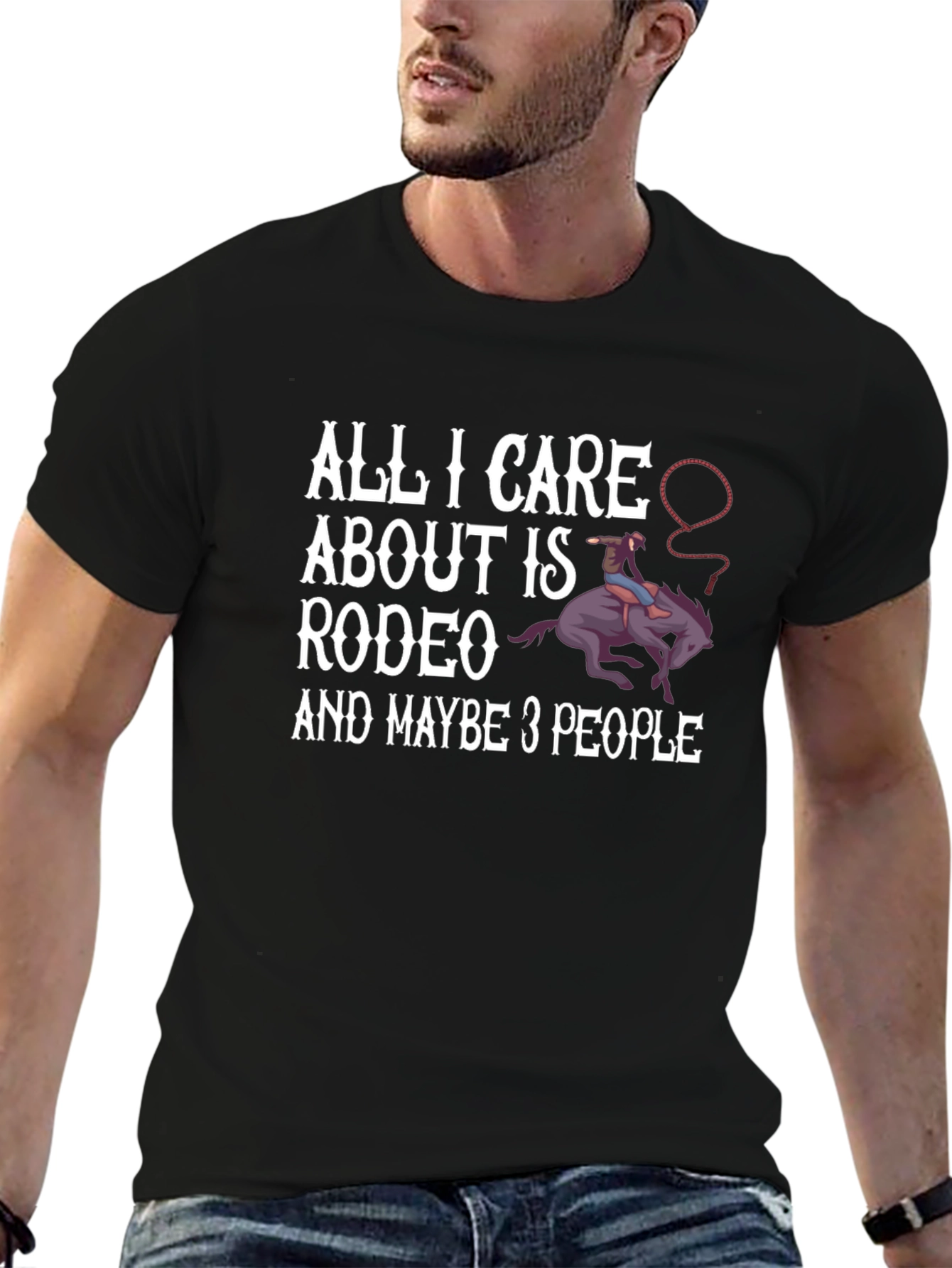 Rodeo & 3 People Graphic T-Shirt