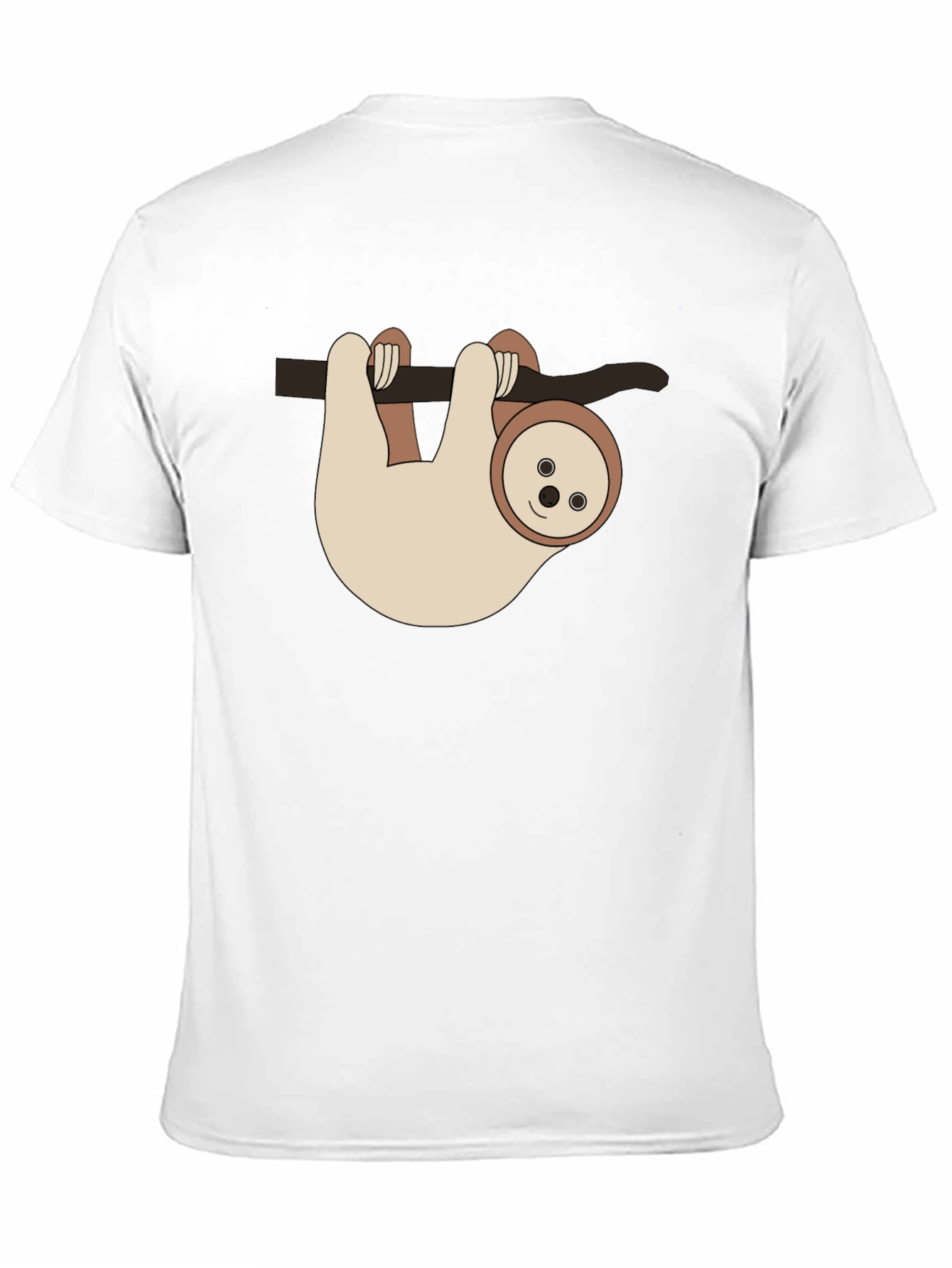 Sloth Hangin Around Black T-Shirt