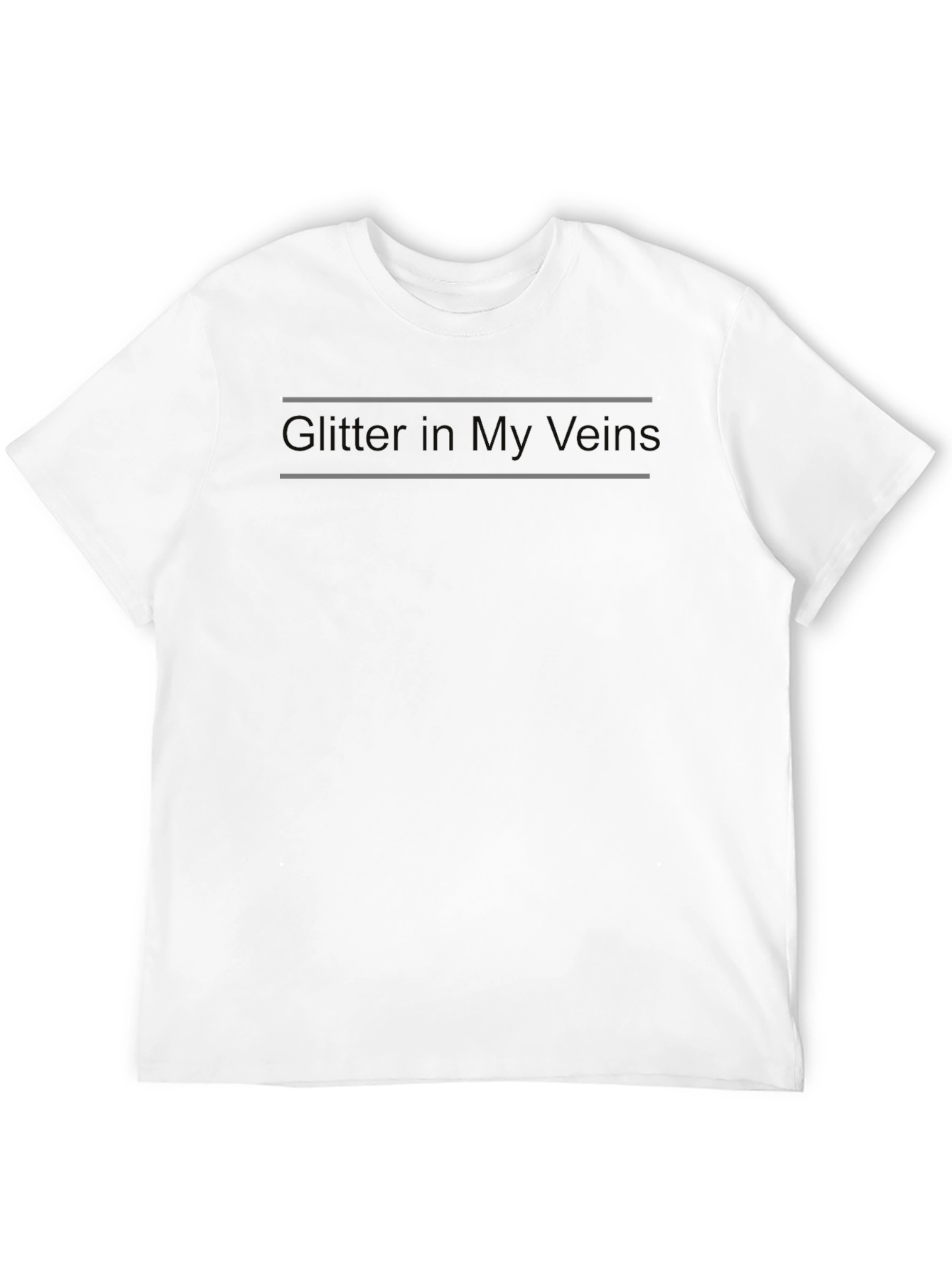 Black Glitter In My Veins Graphic T-Shirt