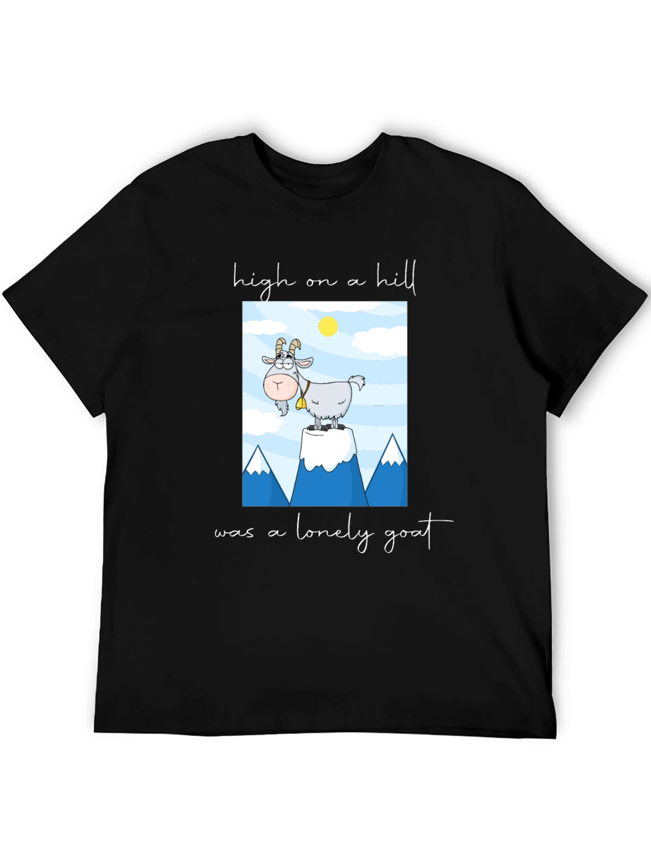 High on a Hill Lonely Goat Graphic Tee