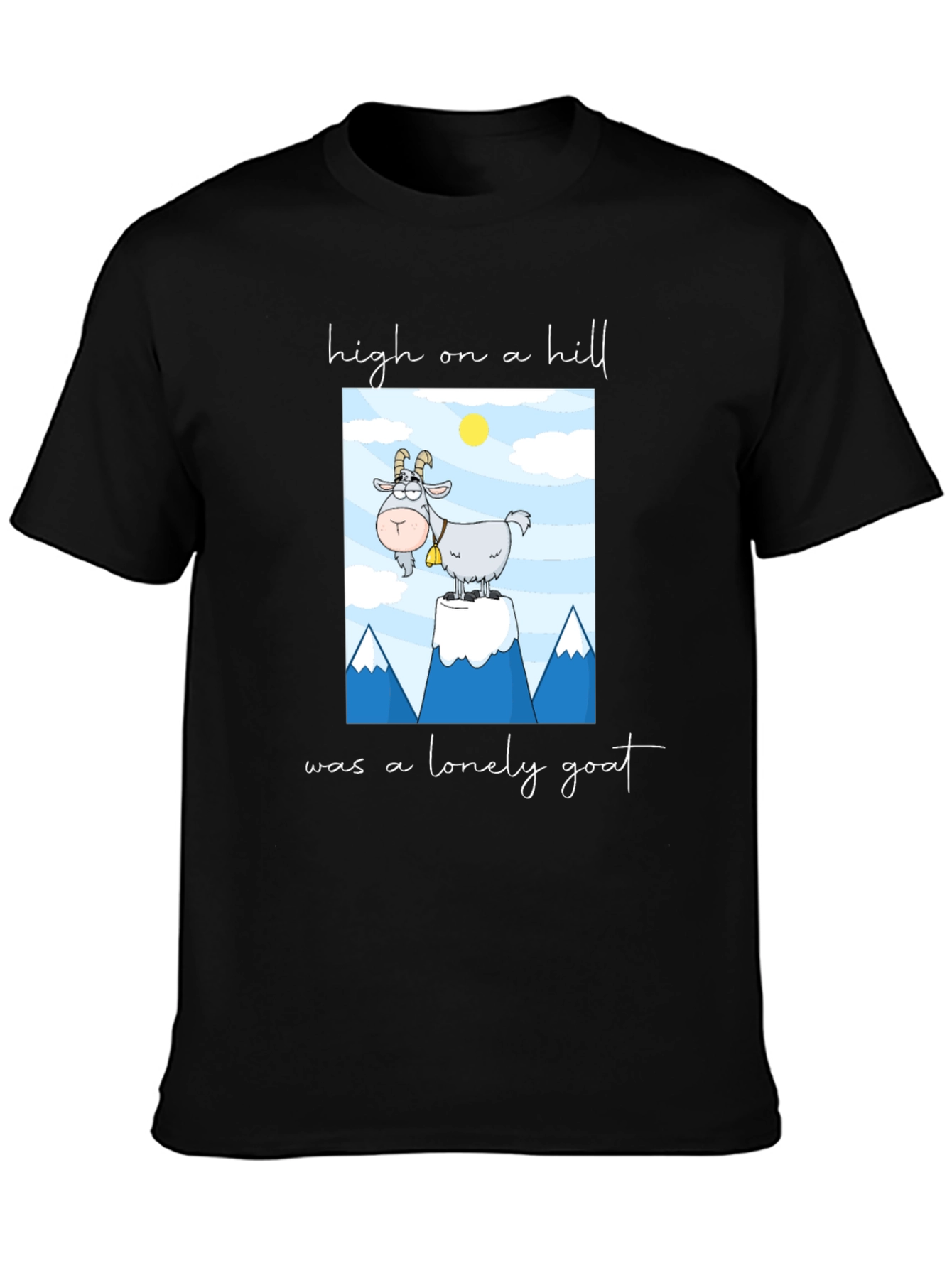 High on a Hill Lonely Goat Graphic Tee