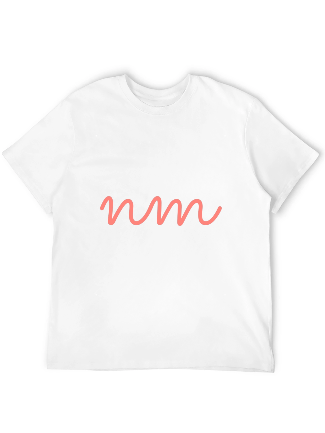 Modern Graphic Tee - Pink NM Wave Design