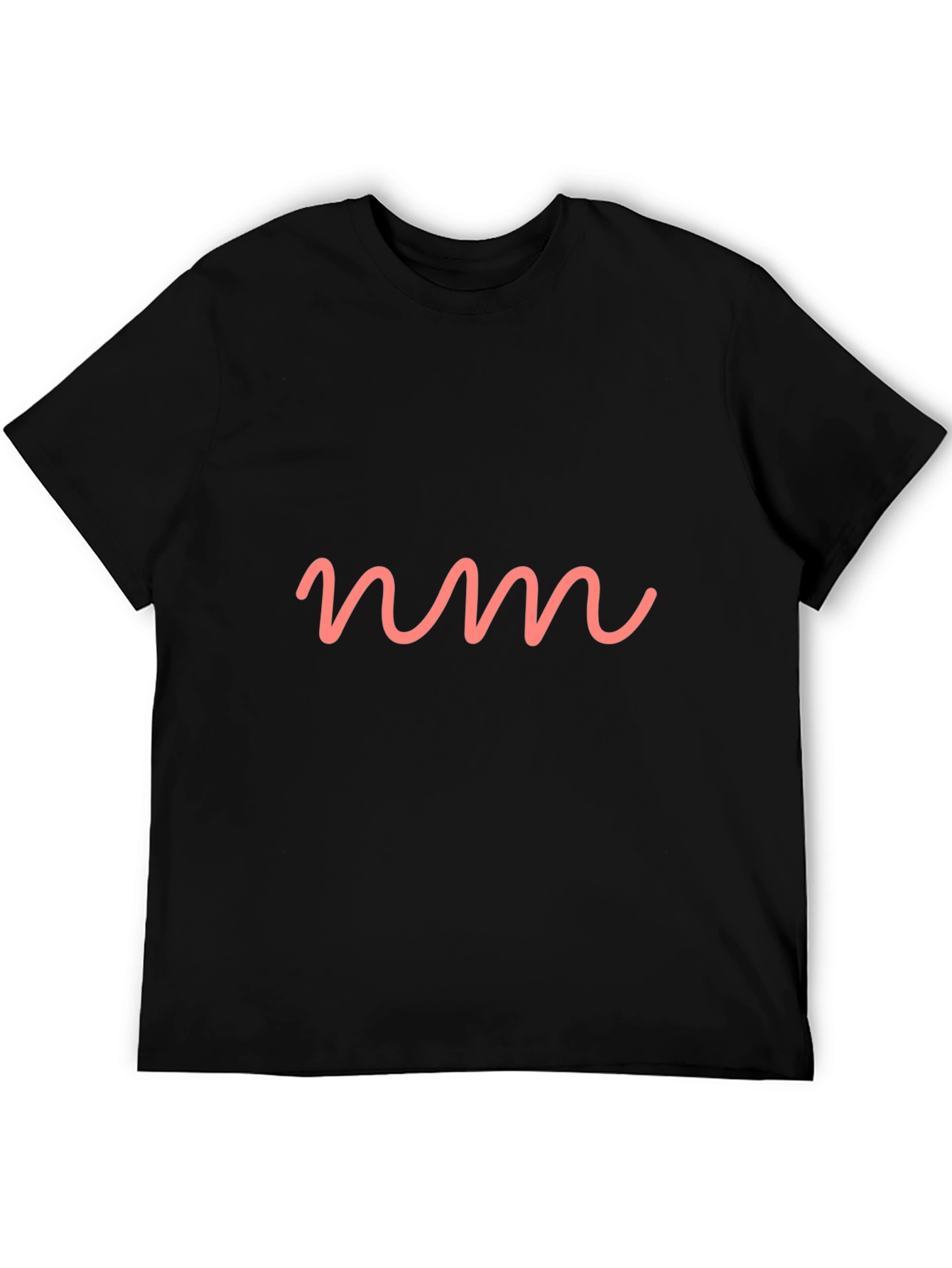 Modern Graphic Tee - Pink NM Wave Design
