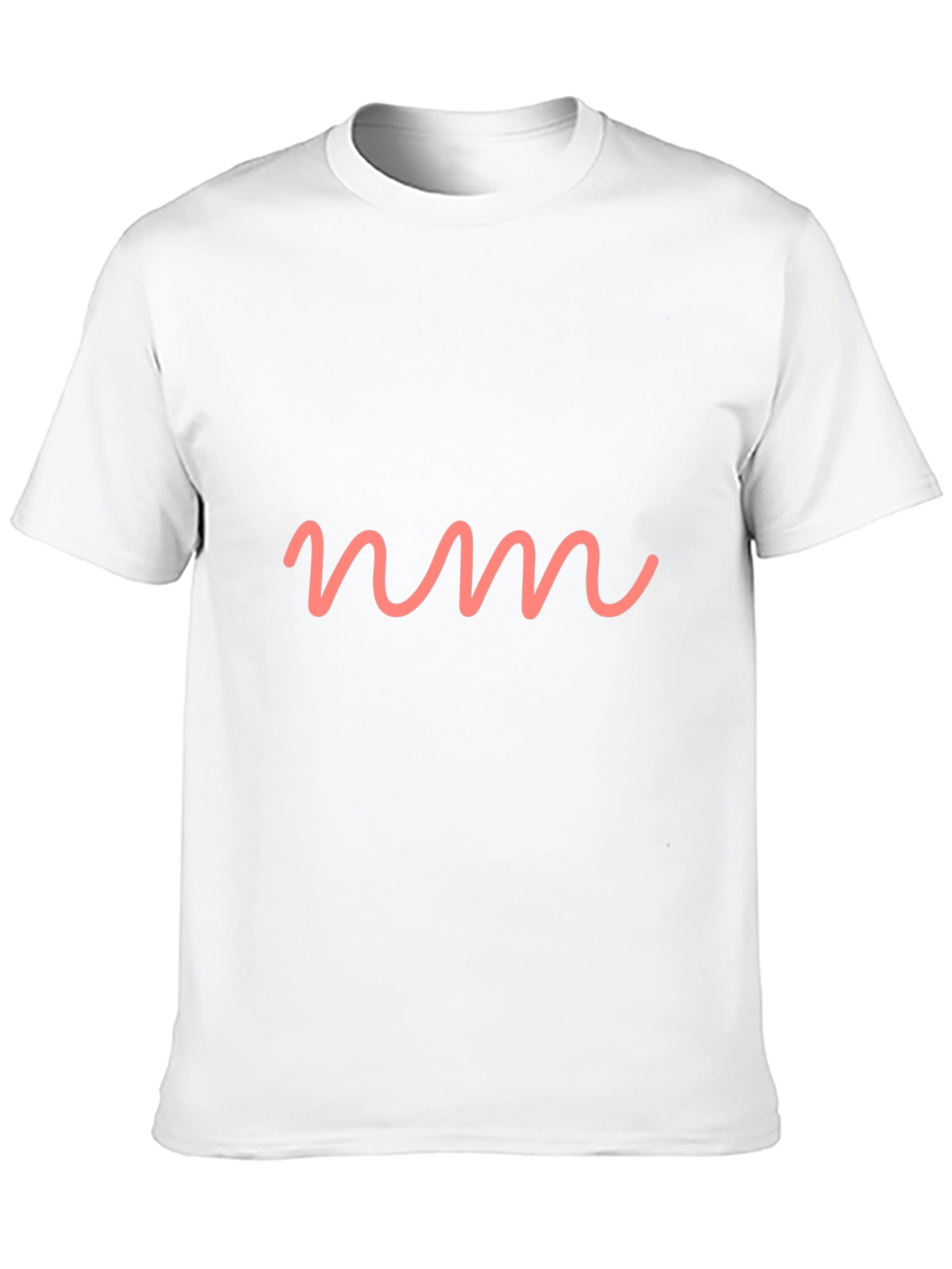 Modern Graphic Tee - Pink NM Wave Design