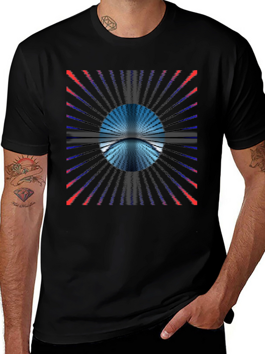 Abstract Portal Black T-Shirt
