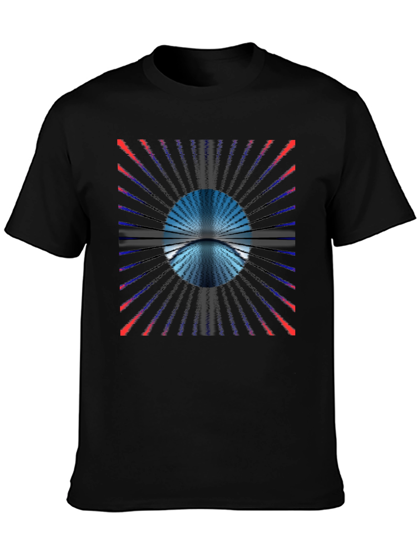 Abstract Portal Black T-Shirt