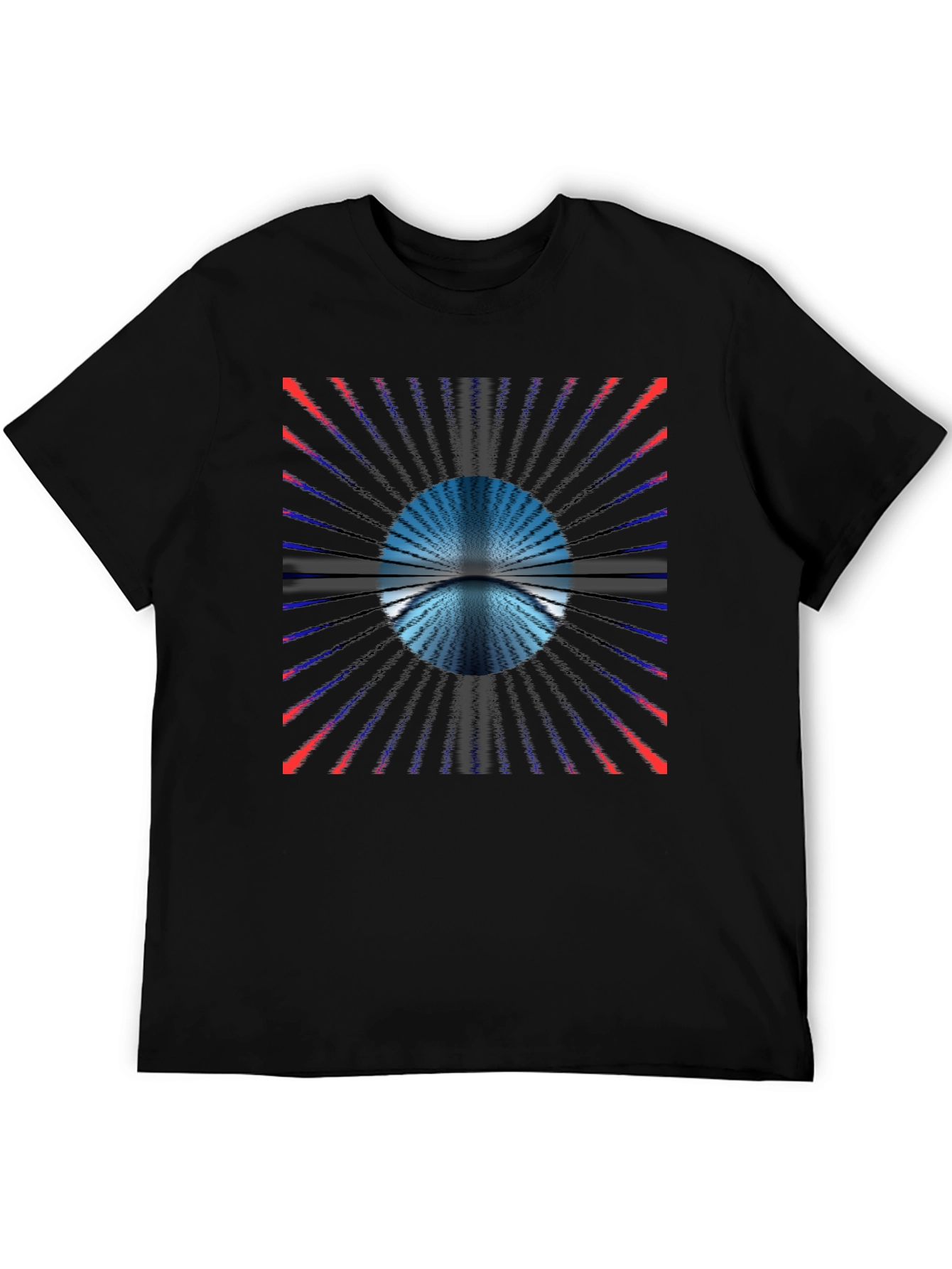 Abstract Portal Black T-Shirt