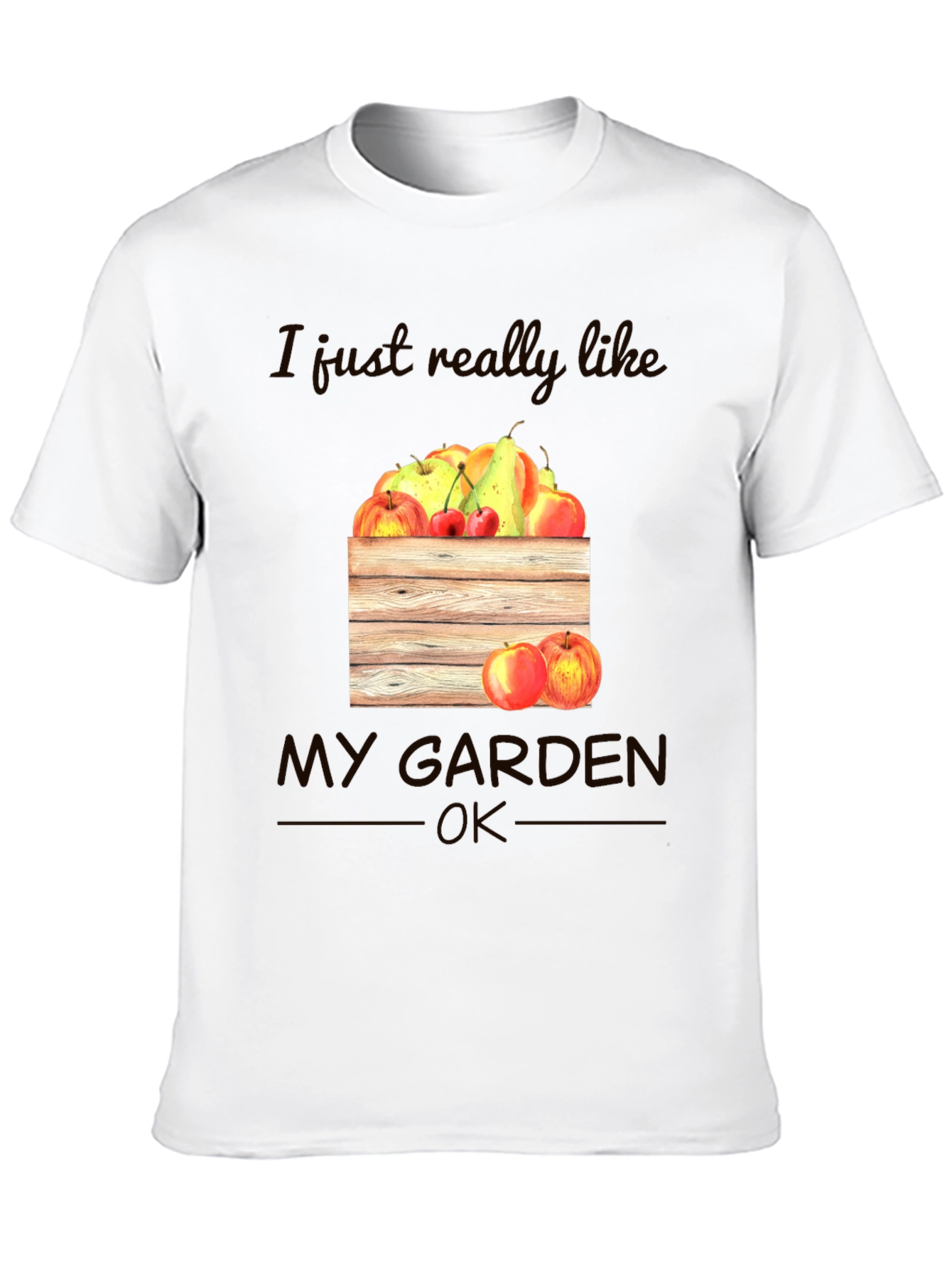 Garden Lovers T-Shirt: Fruits and Garden Graphic Tee