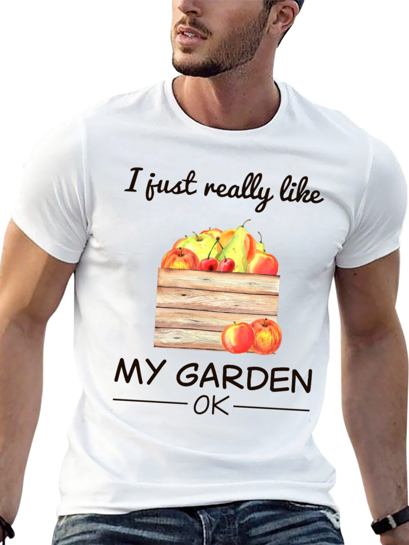Garden Lovers T-Shirt: Fruits and Garden Graphic Tee