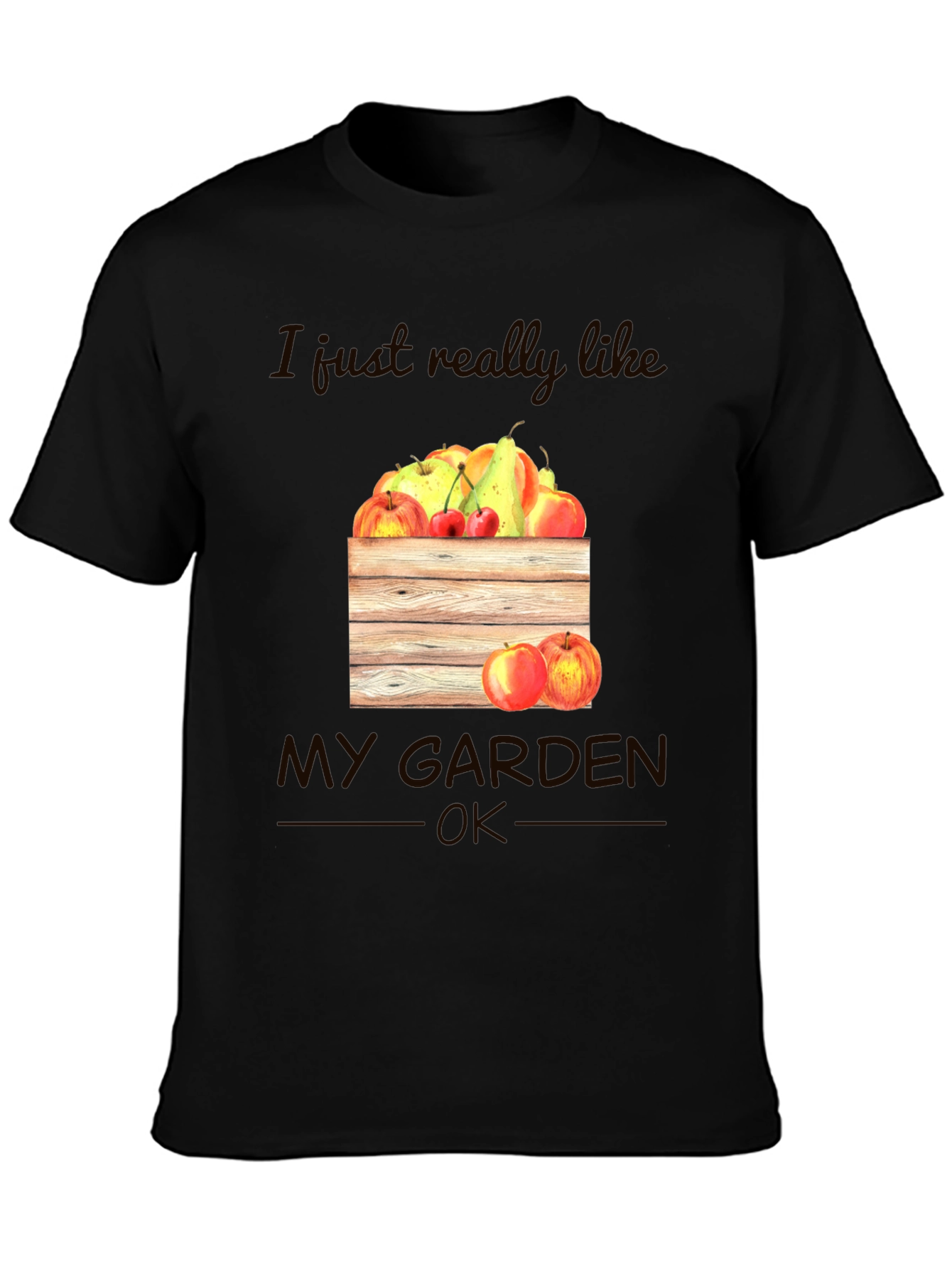 Garden Lovers T-Shirt: Fruits and Garden Graphic Tee
