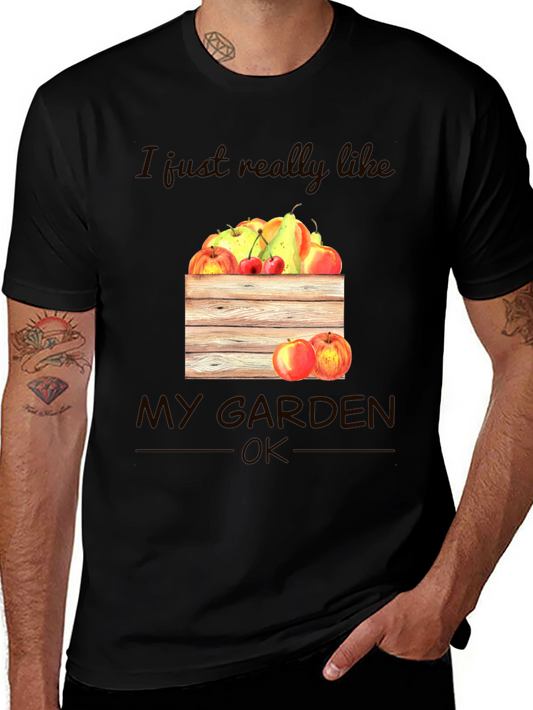 Garden Lovers T-Shirt: Fruits and Garden Graphic Tee