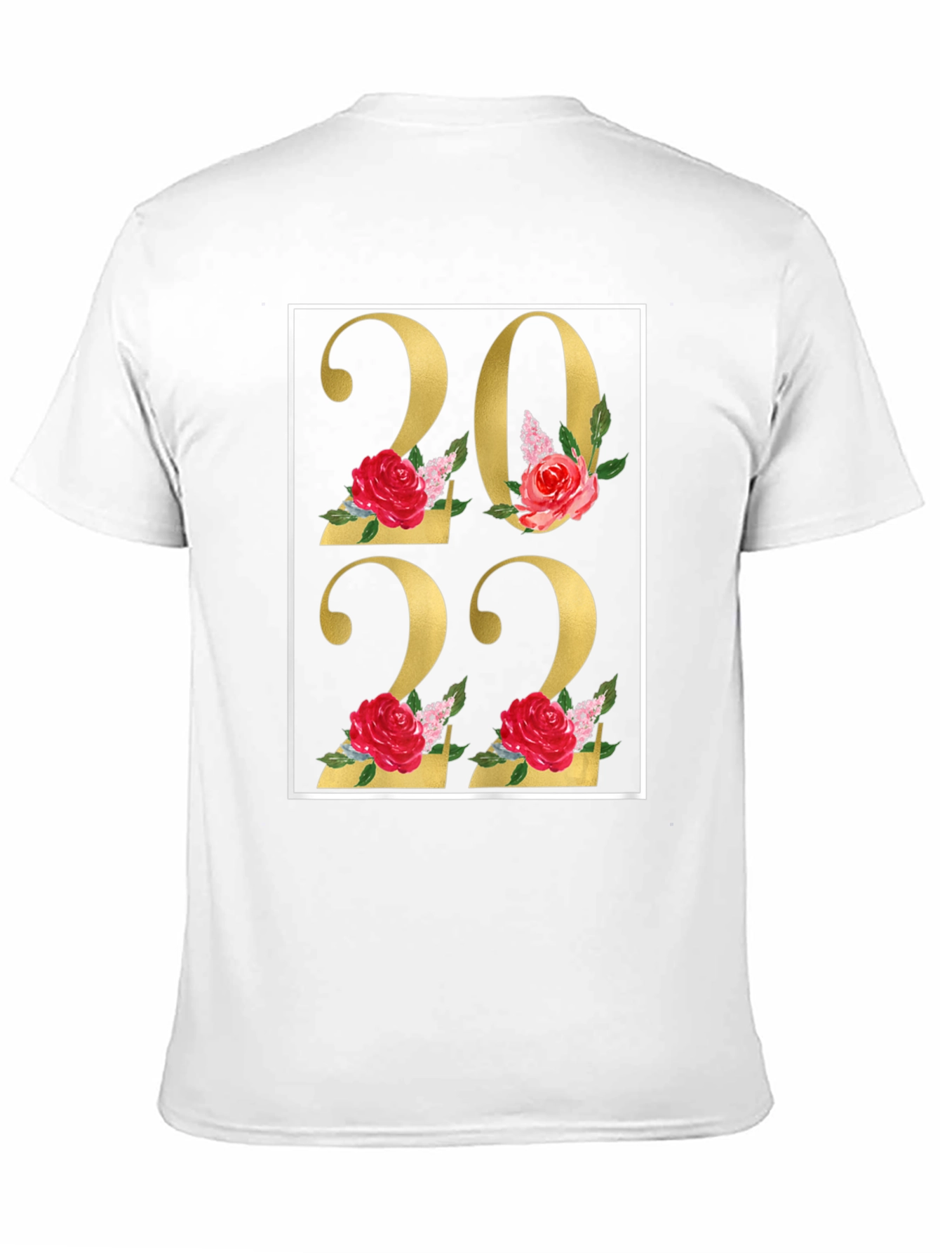 Floral 2022 Black T-Shirt