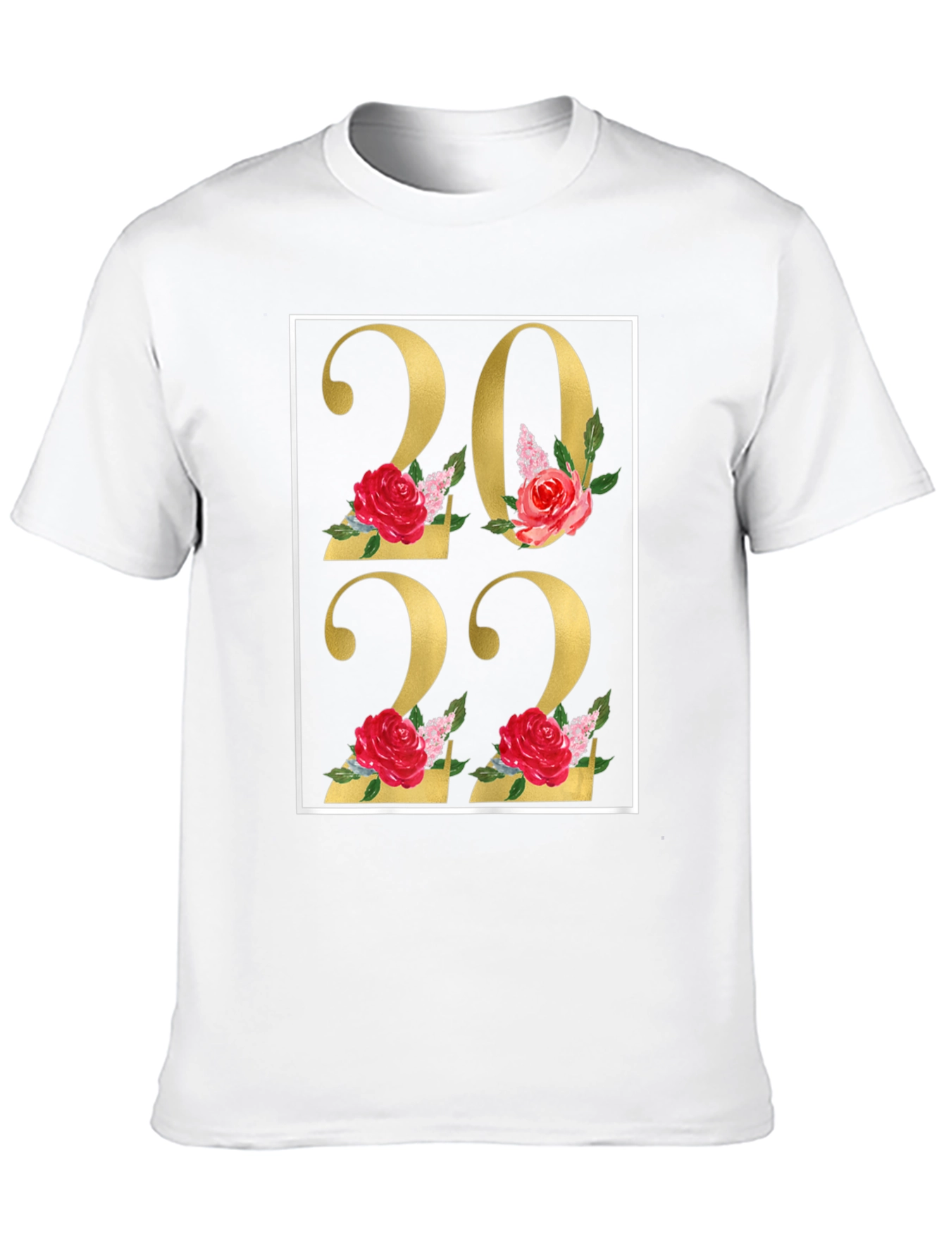 Floral 2022 Black T-Shirt