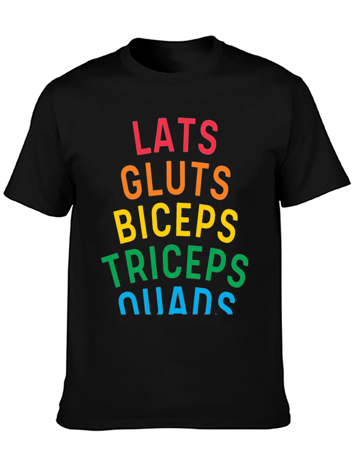 Muscle Group Rainbow T-Shirt - Gym Workout Apparel