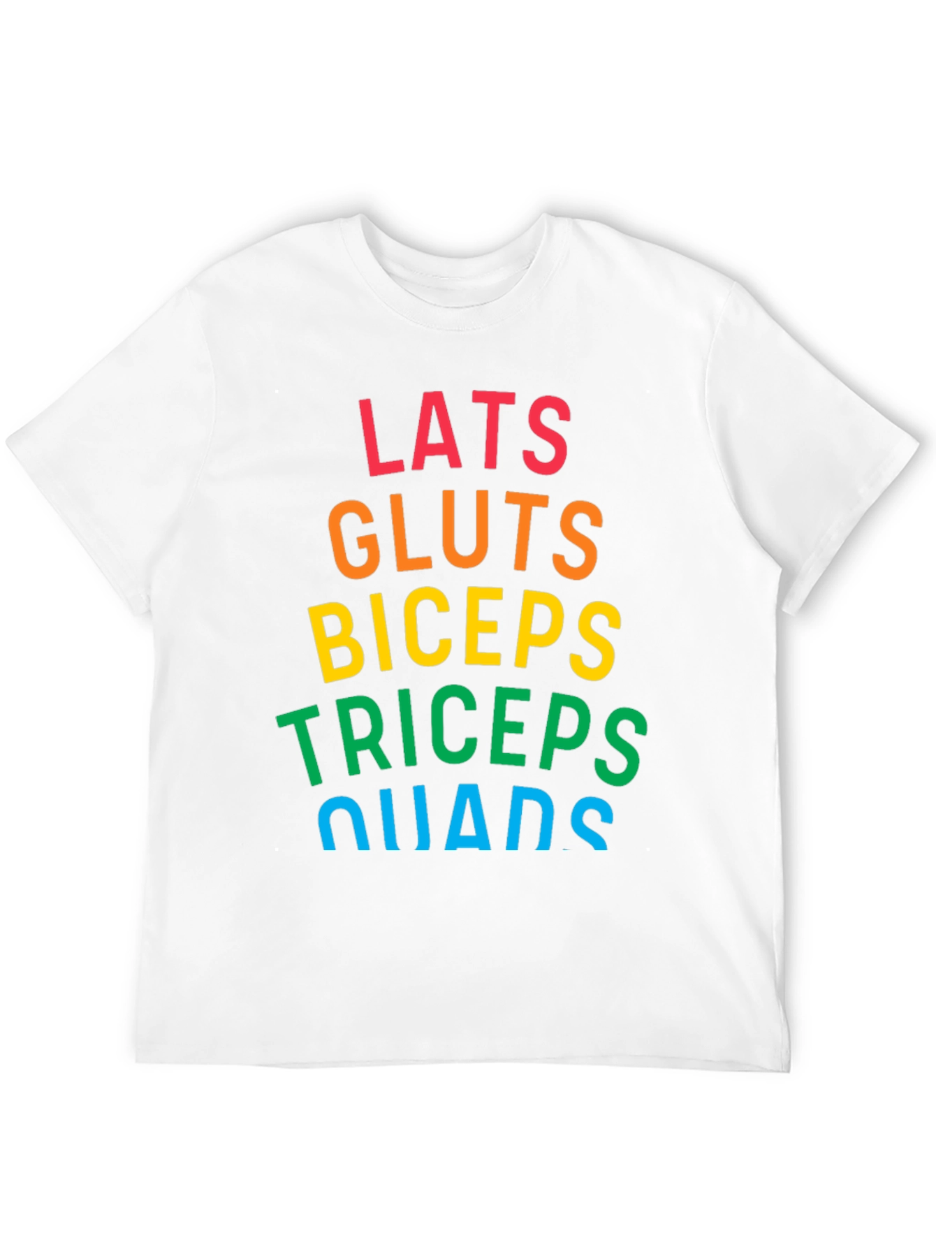 Muscle Group Rainbow T-Shirt - Gym Workout Apparel