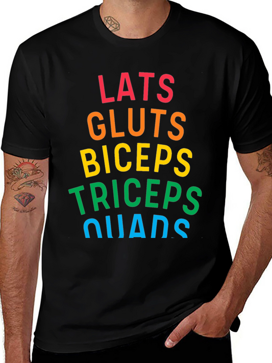 Muscle Group Rainbow T-Shirt - Gym Workout Apparel