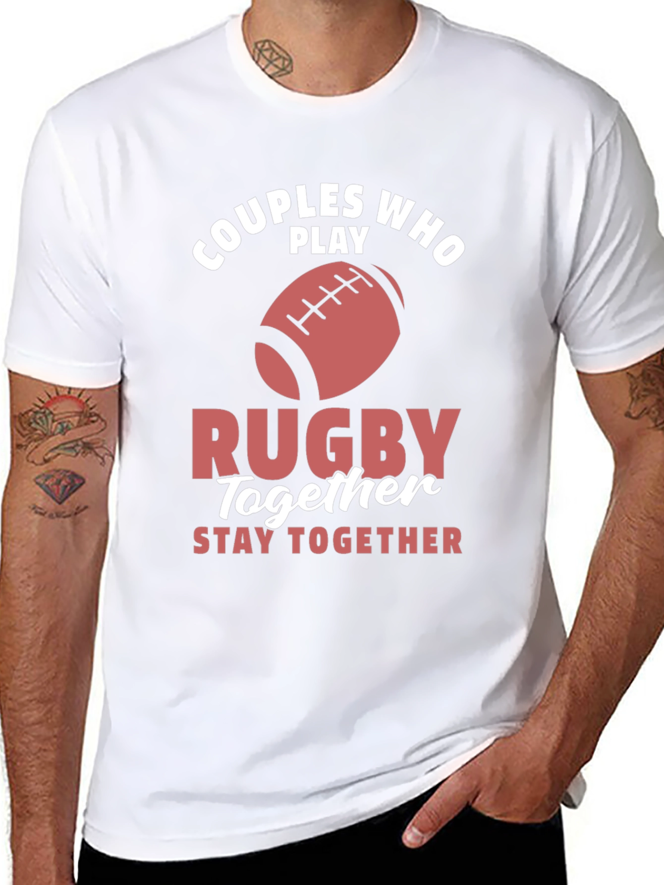 Couples Rugby T-Shirt - Play Together Stay Together