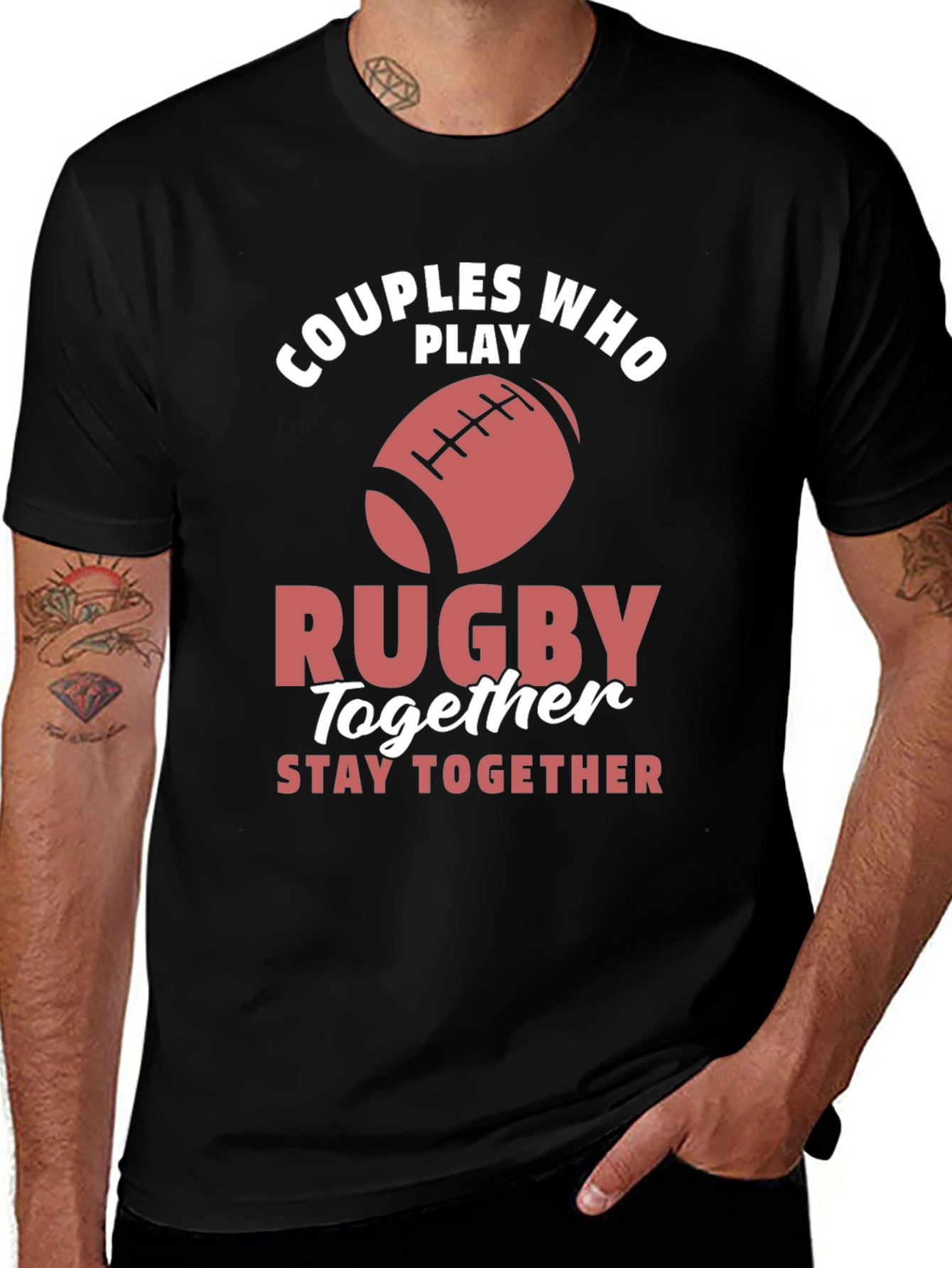 Couples Rugby T-Shirt - Play Together Stay Together