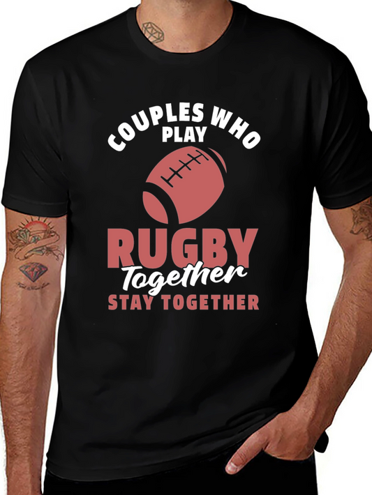 Couples Rugby T-Shirt - Play Together Stay Together