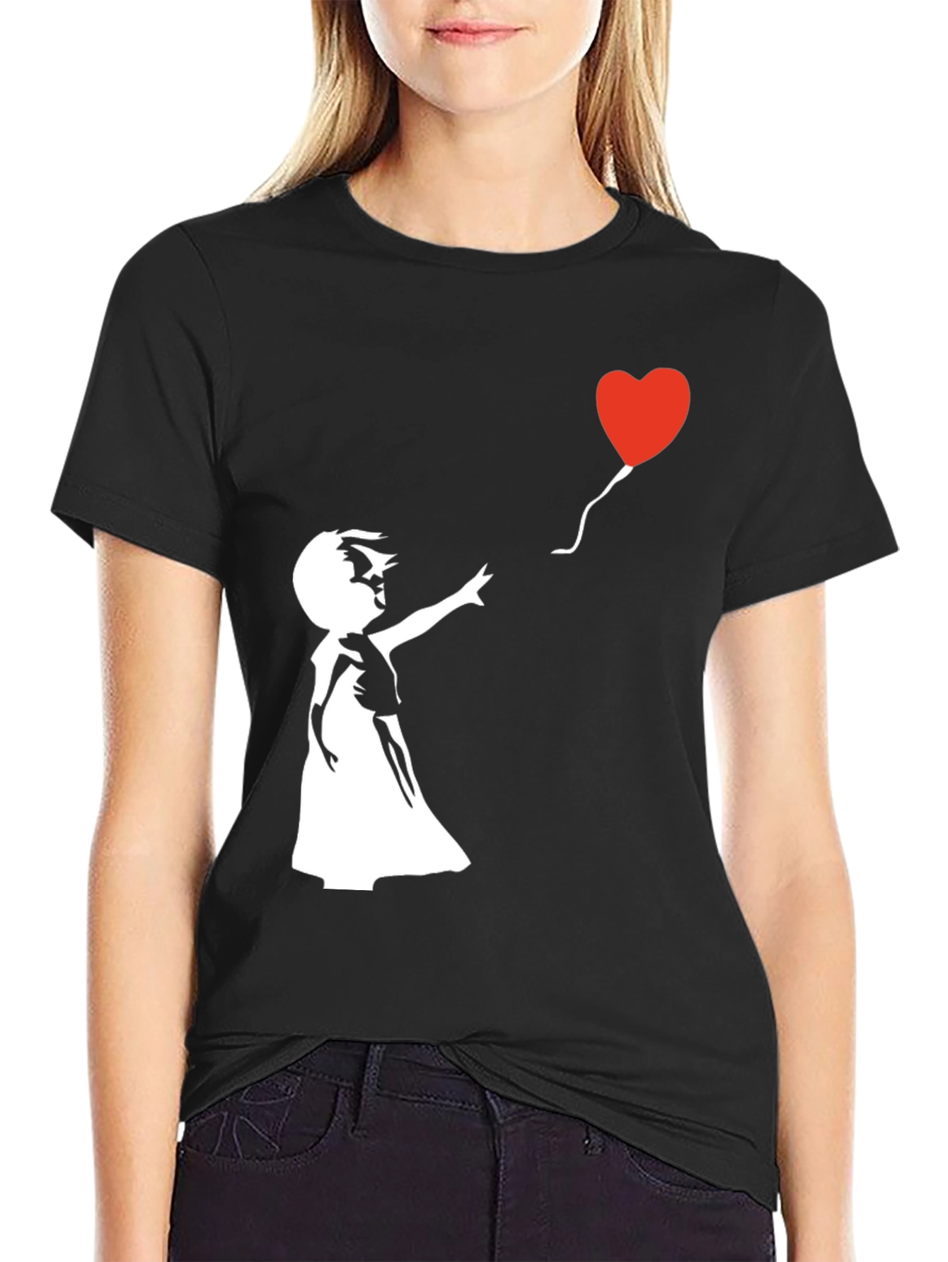 Heart Balloon Graphic Tee - Stylish Streetwear