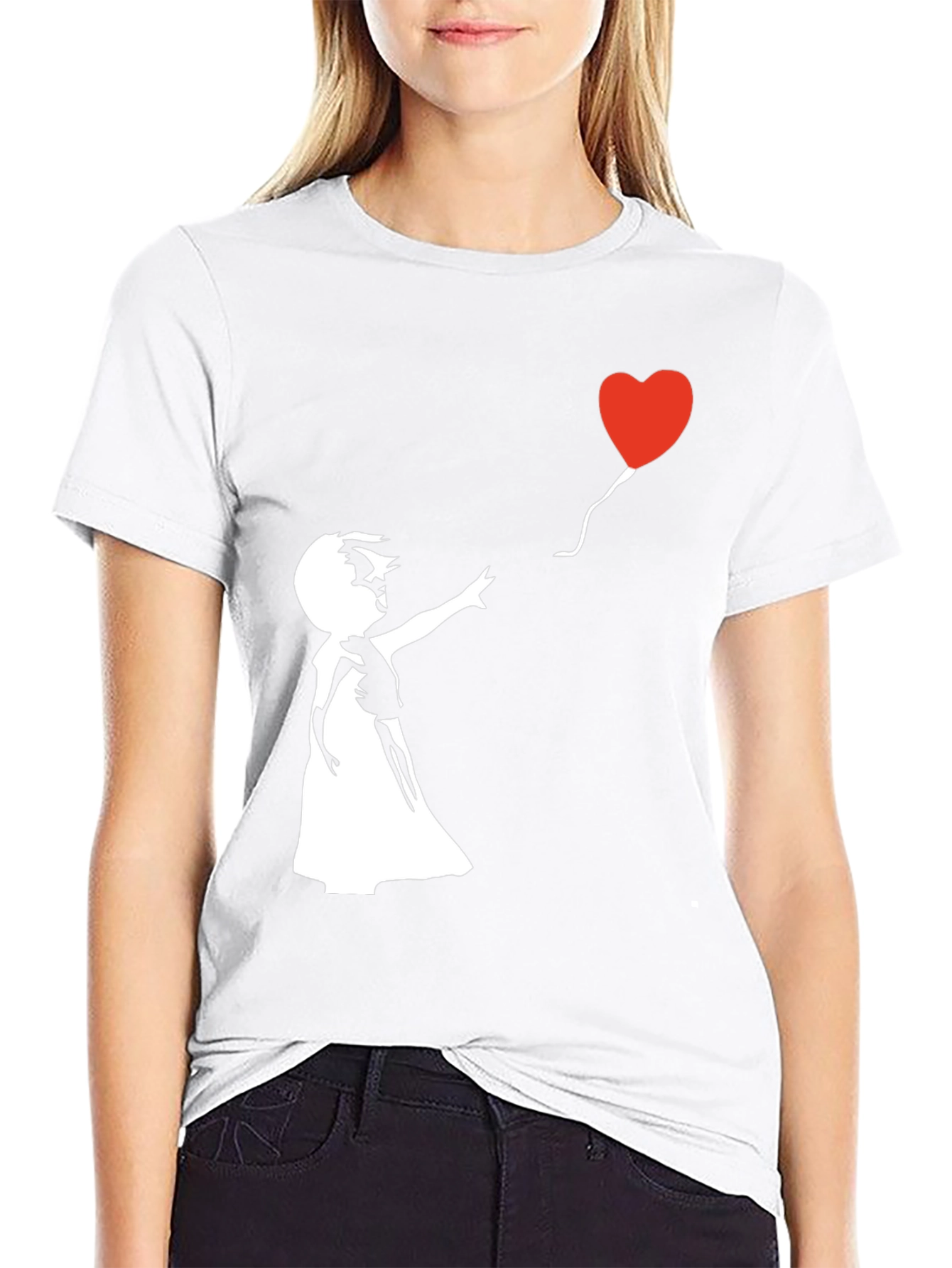 Heart Balloon Graphic Tee - Stylish Streetwear