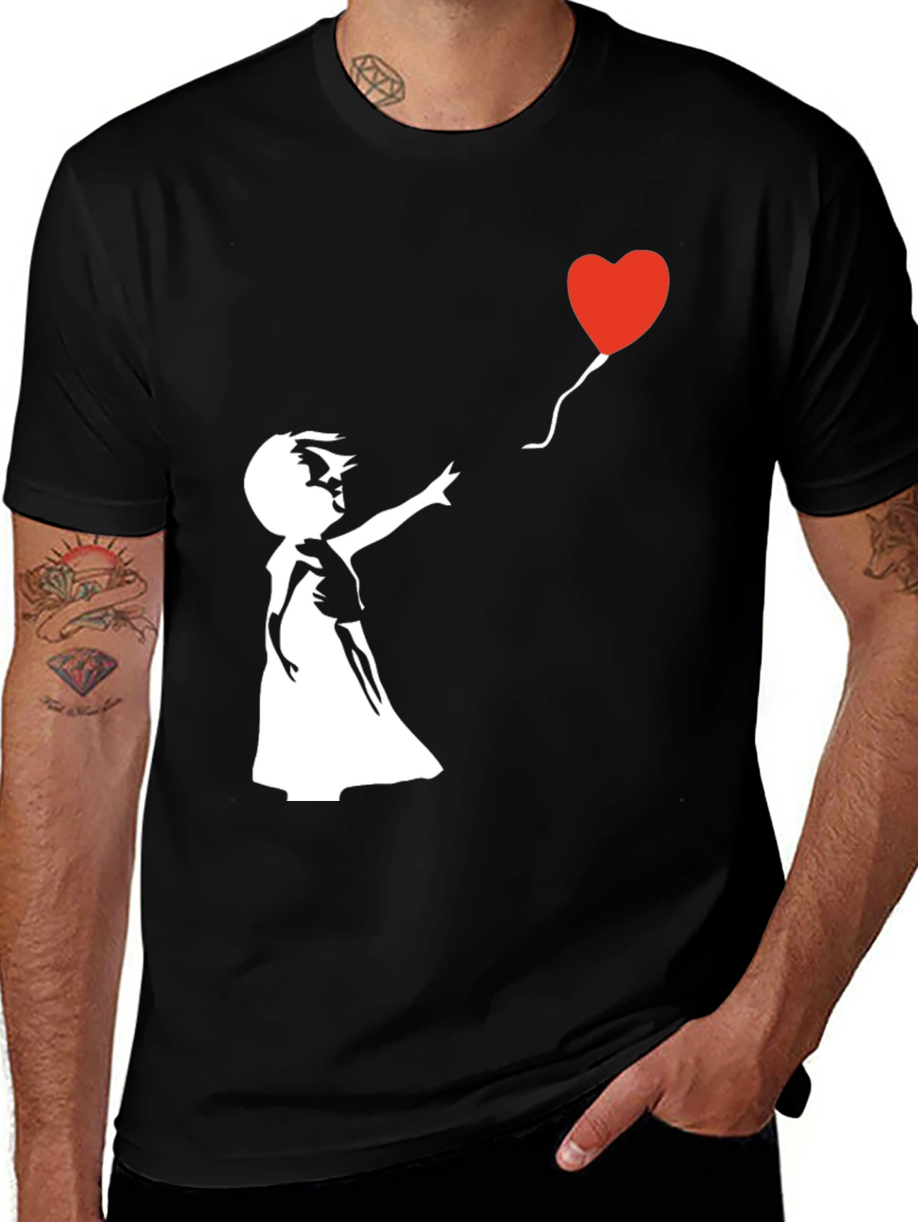 Heart Balloon Graphic Tee - Stylish Streetwear