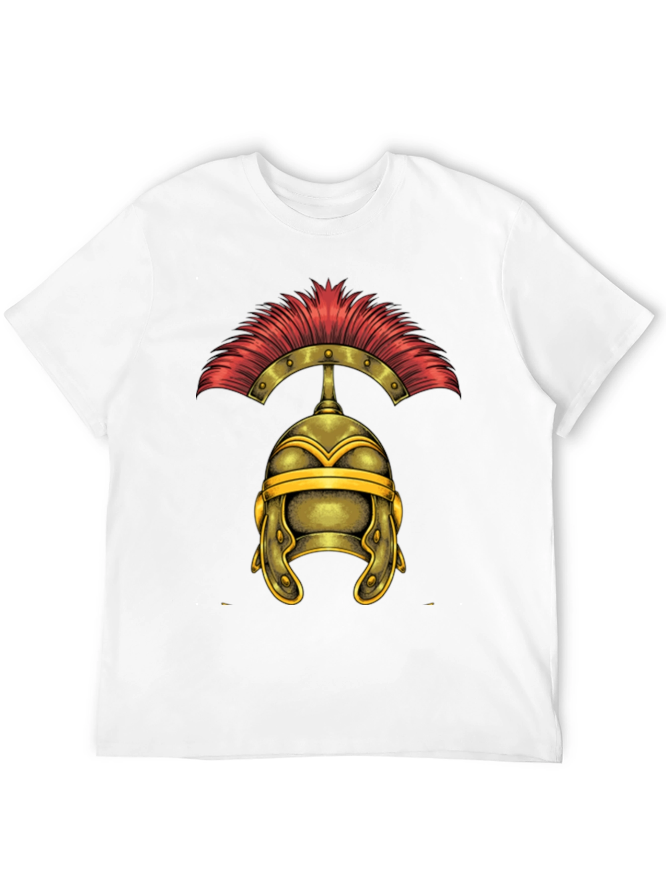 Roman Helmet Graphic Tee - Classic Warrior Design