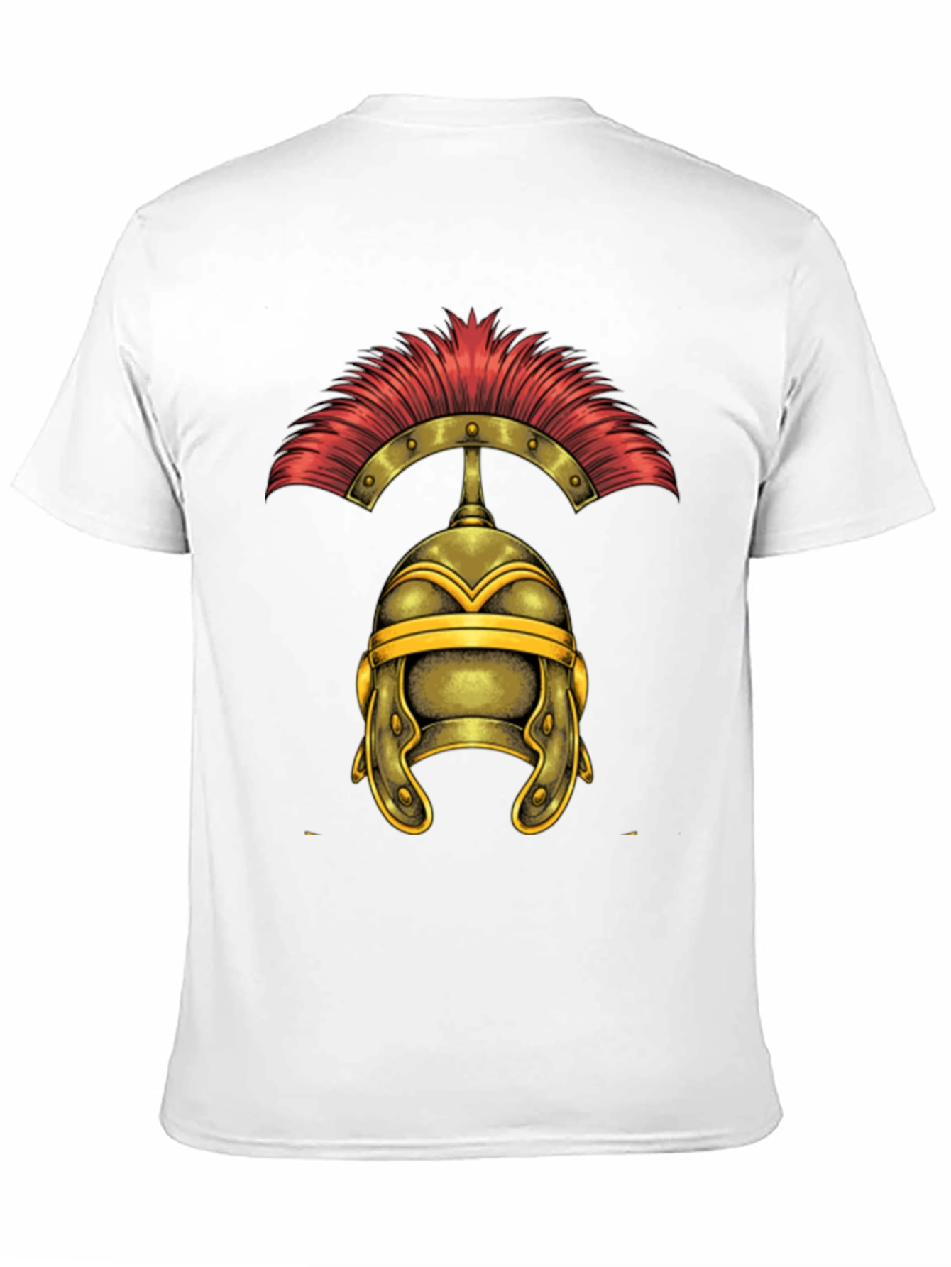 Roman Helmet Graphic Tee - Classic Warrior Design