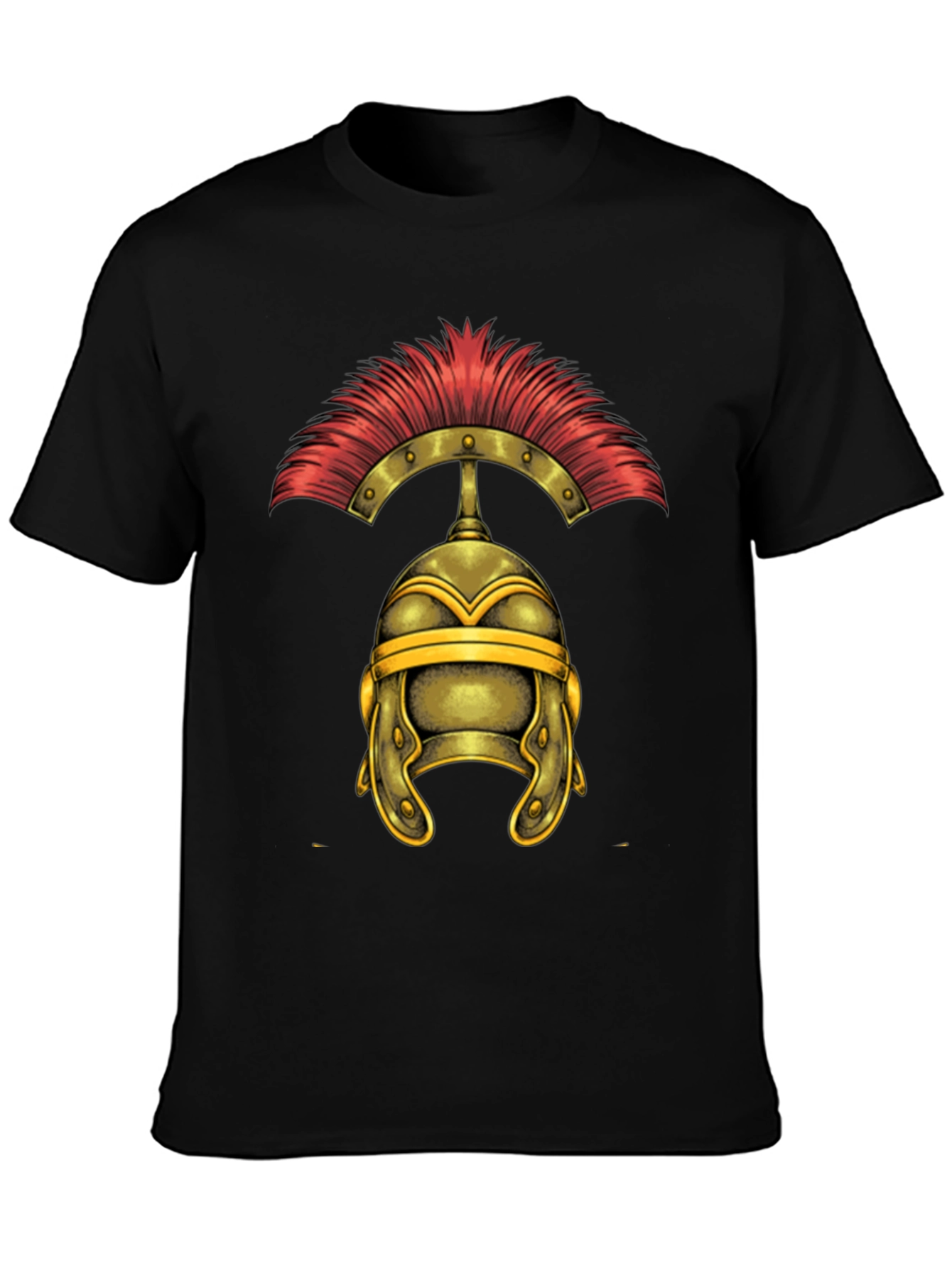 Roman Helmet Graphic Tee - Classic Warrior Design