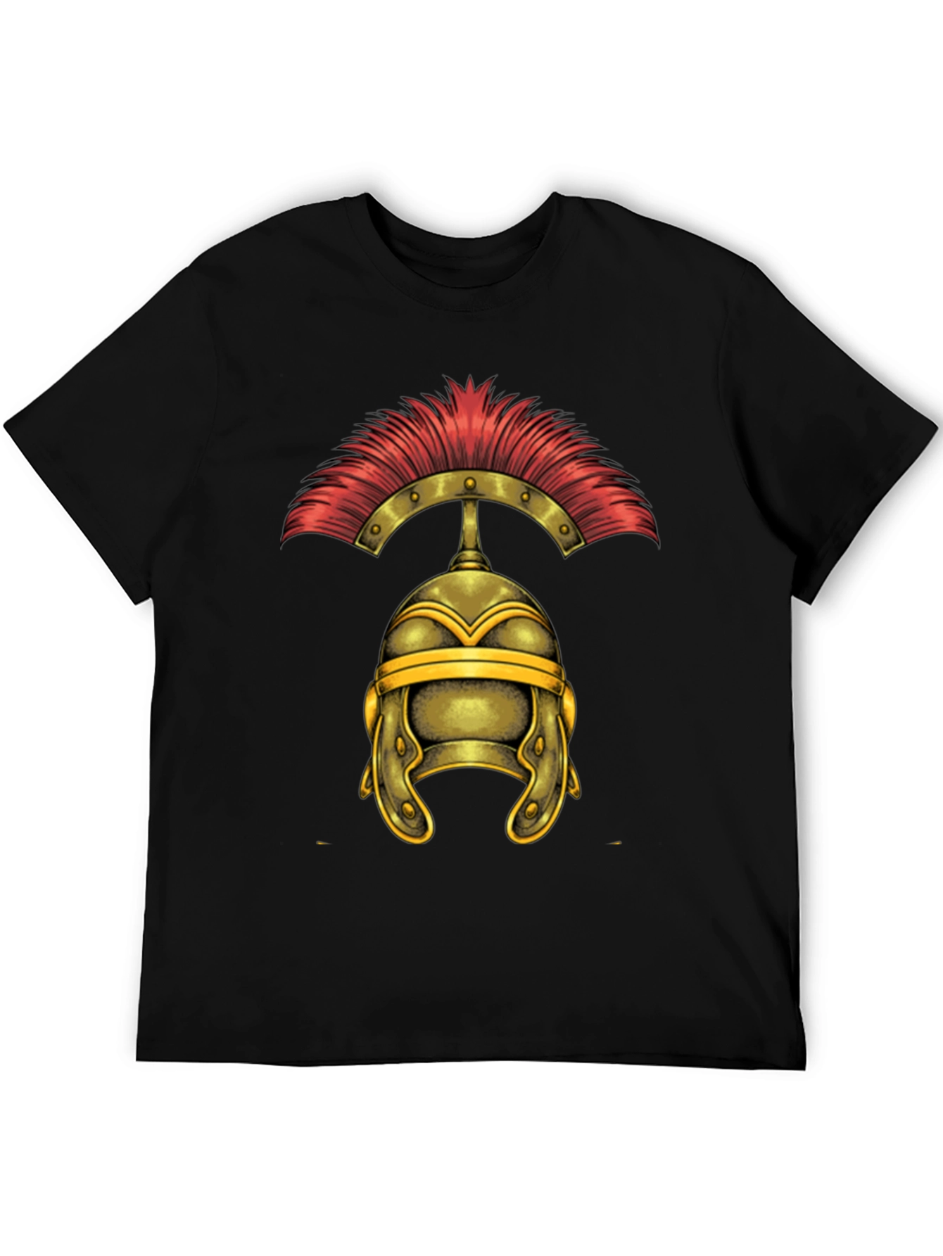 Roman Helmet Graphic Tee - Classic Warrior Design