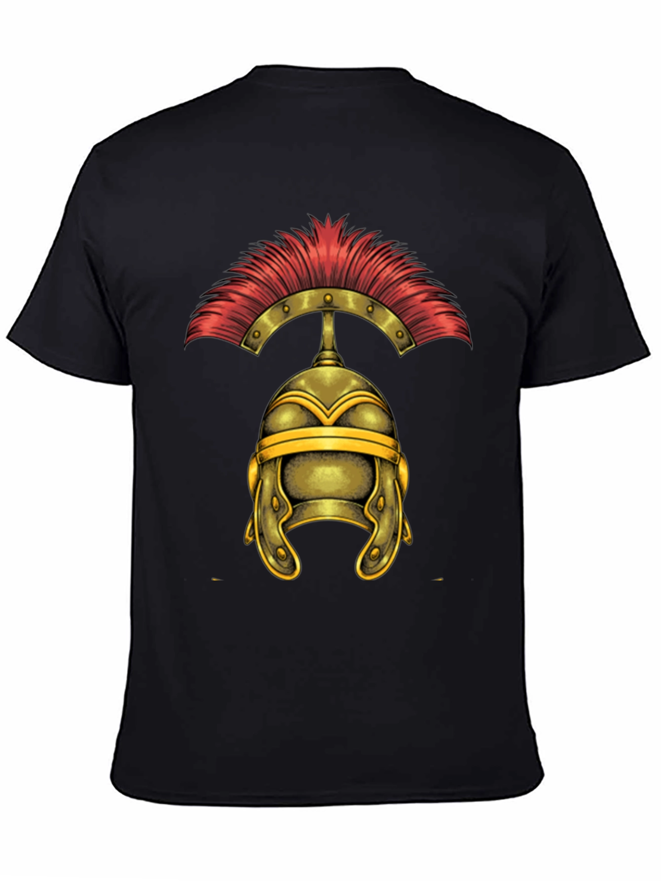 Roman Helmet Graphic Tee - Classic Warrior Design