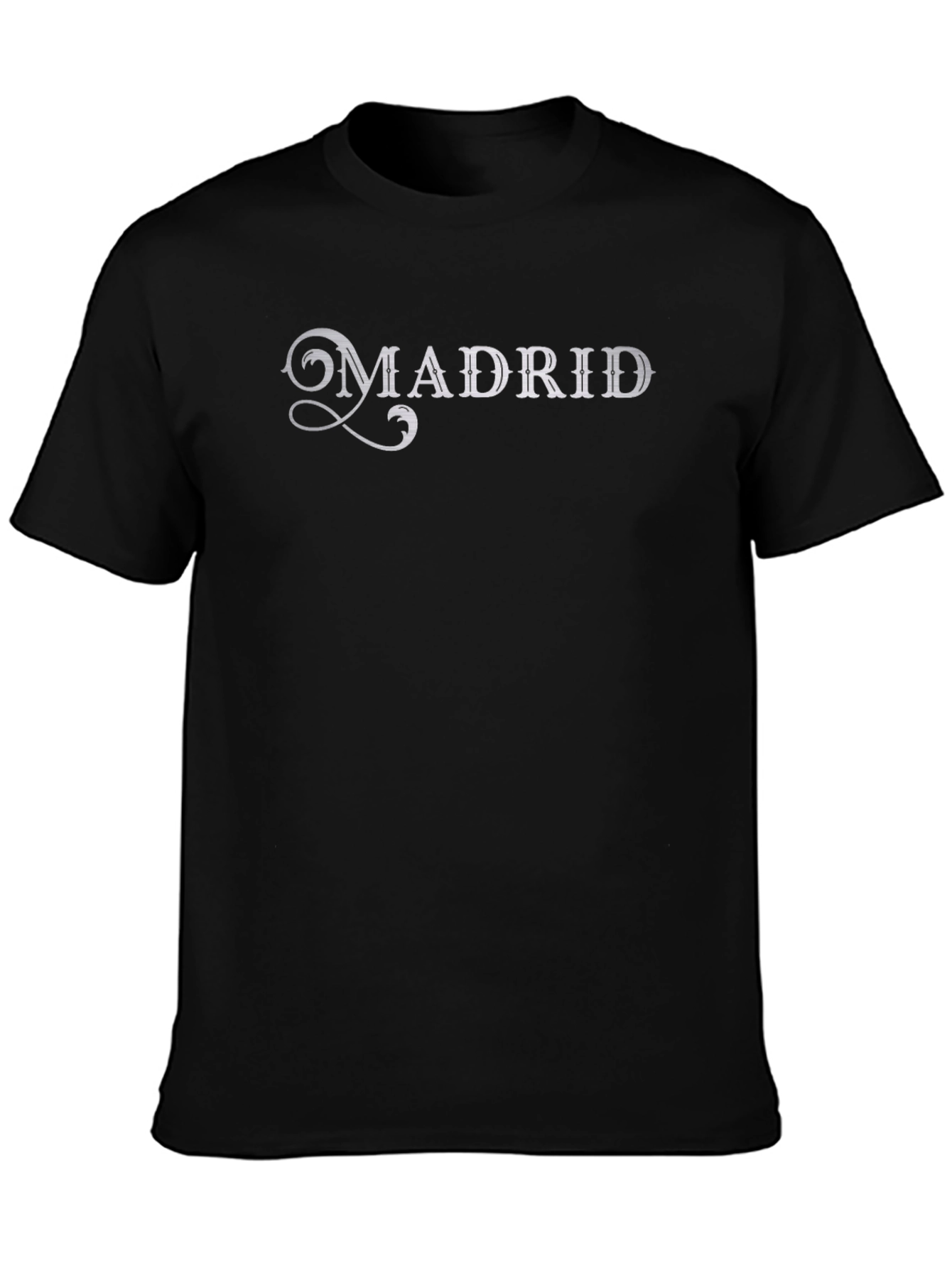 Madrid Graphic T-Shirt - Casual Black Tee