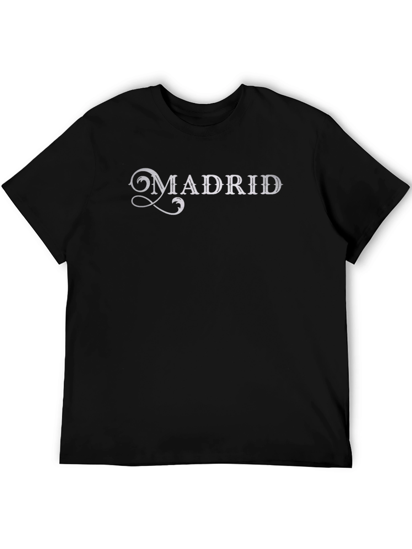 Madrid Graphic T-Shirt - Casual Black Tee