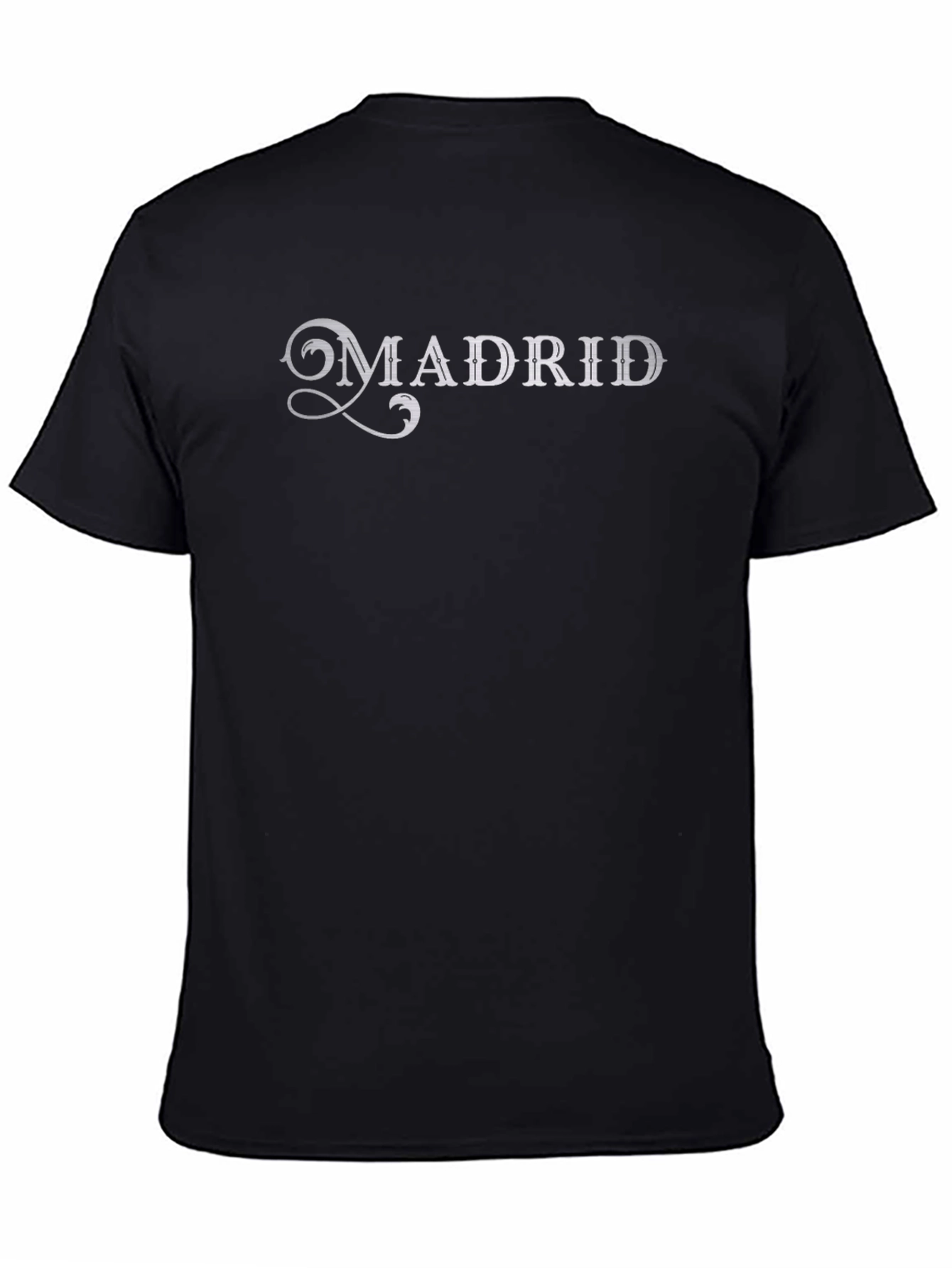 Madrid Graphic T-Shirt - Casual Black Tee