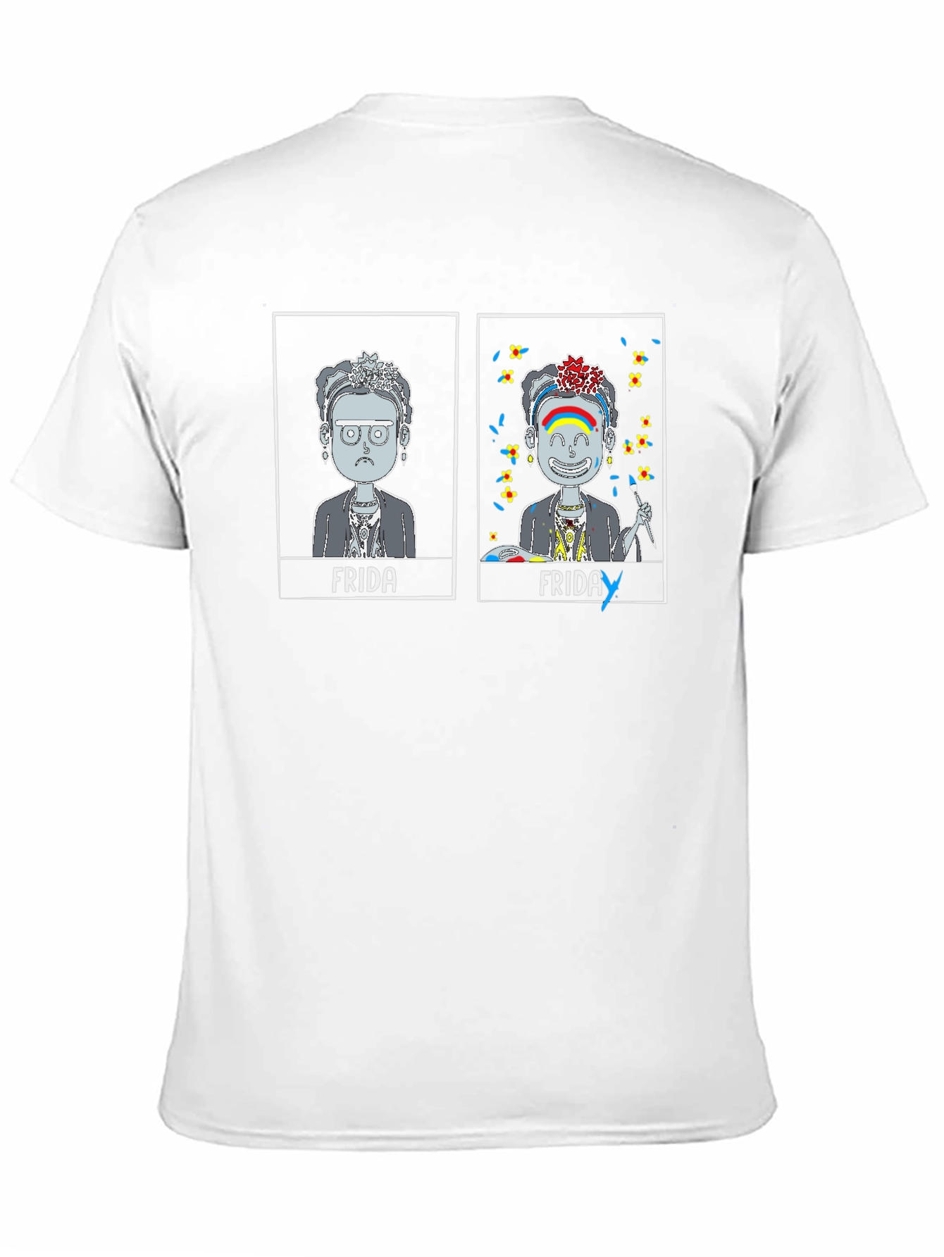 Frida Kahlo T-Shirt: Sad vs Happy