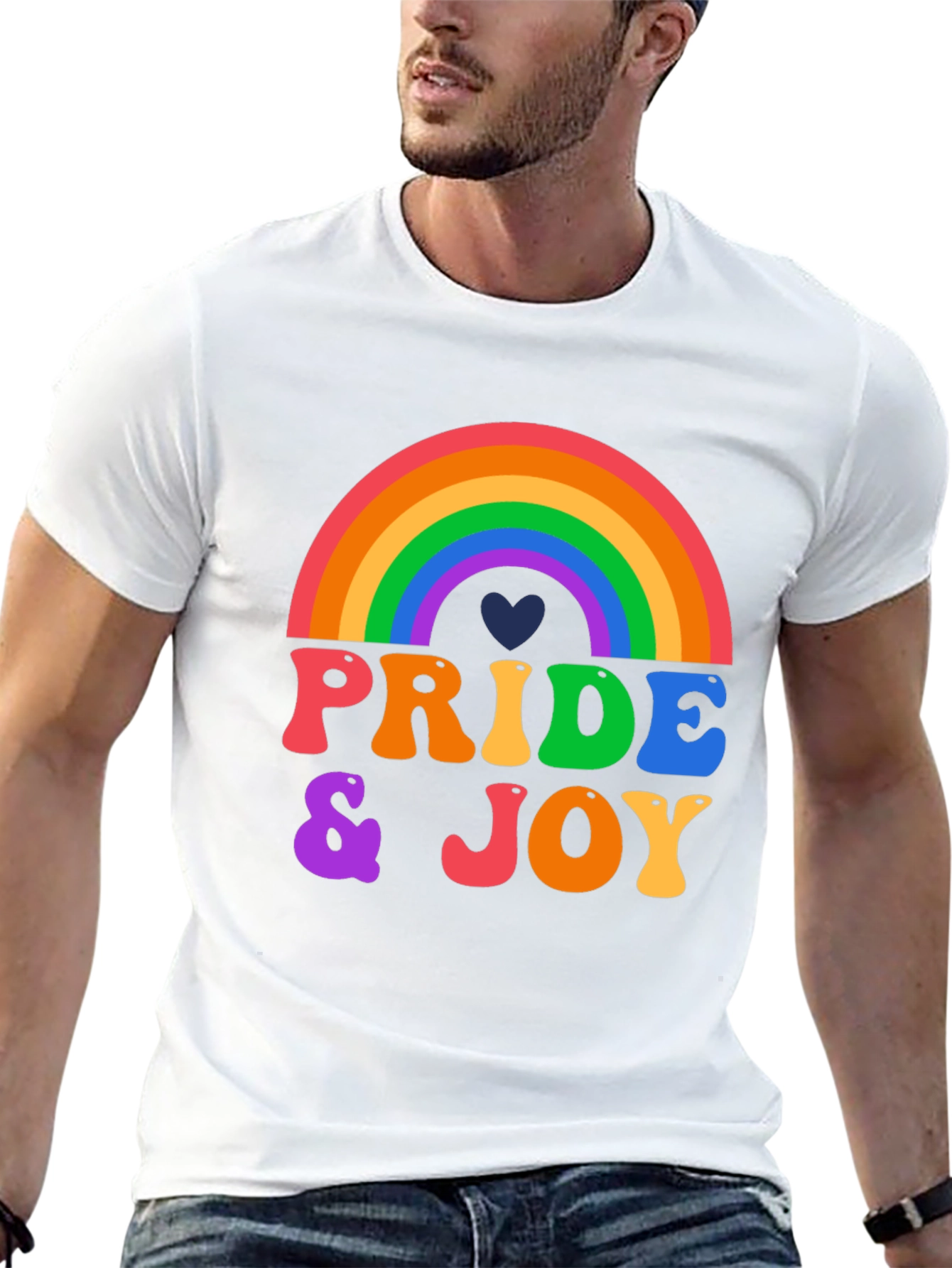 Pride & Joy Rainbow Graphic Tee